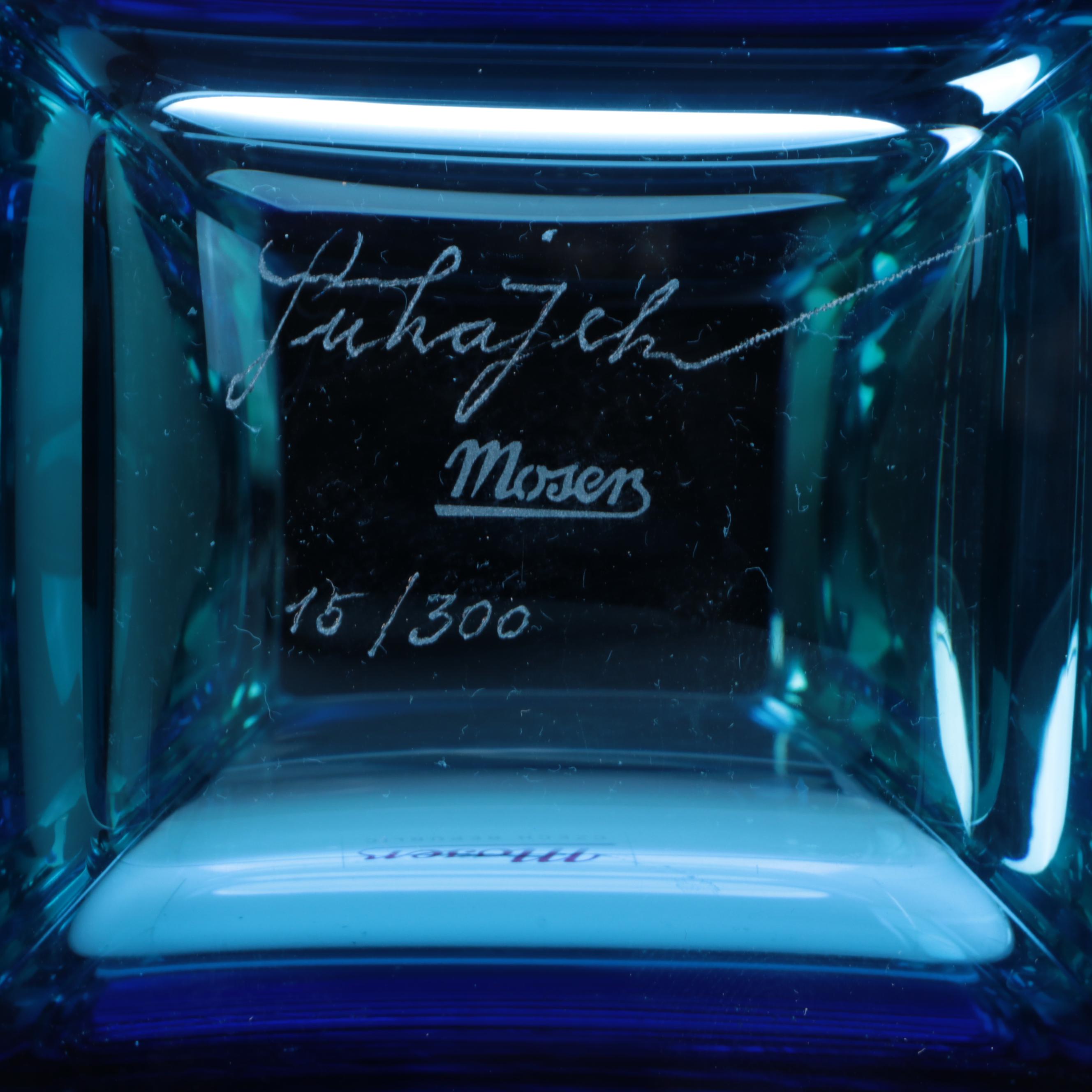 Jiří Šuhájek for Moser "Wings" Limited Edition Cut Czech Crystal Vase