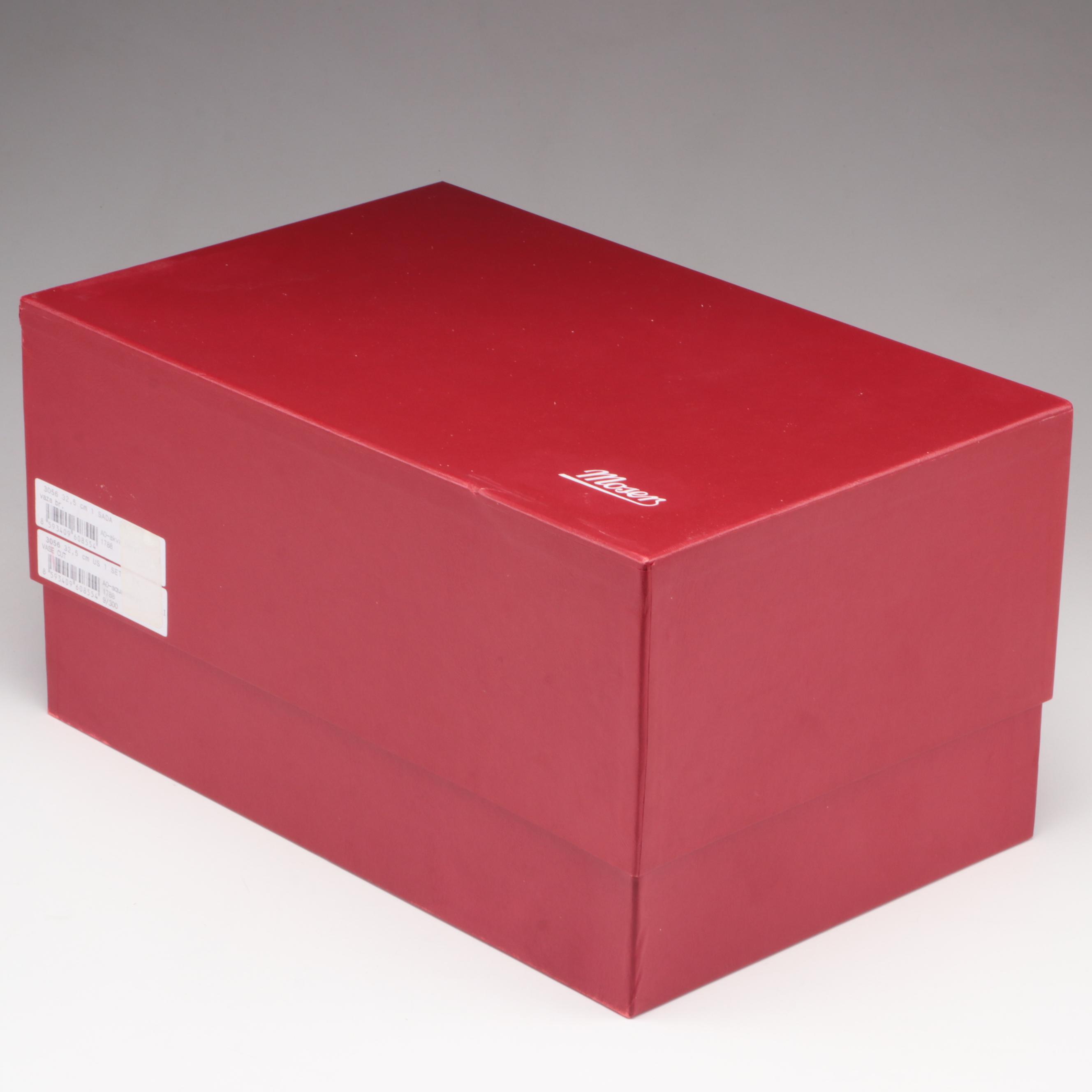 Jiří Šuhájek for Moser "Wings" Limited Edition Cut Czech Crystal Vase