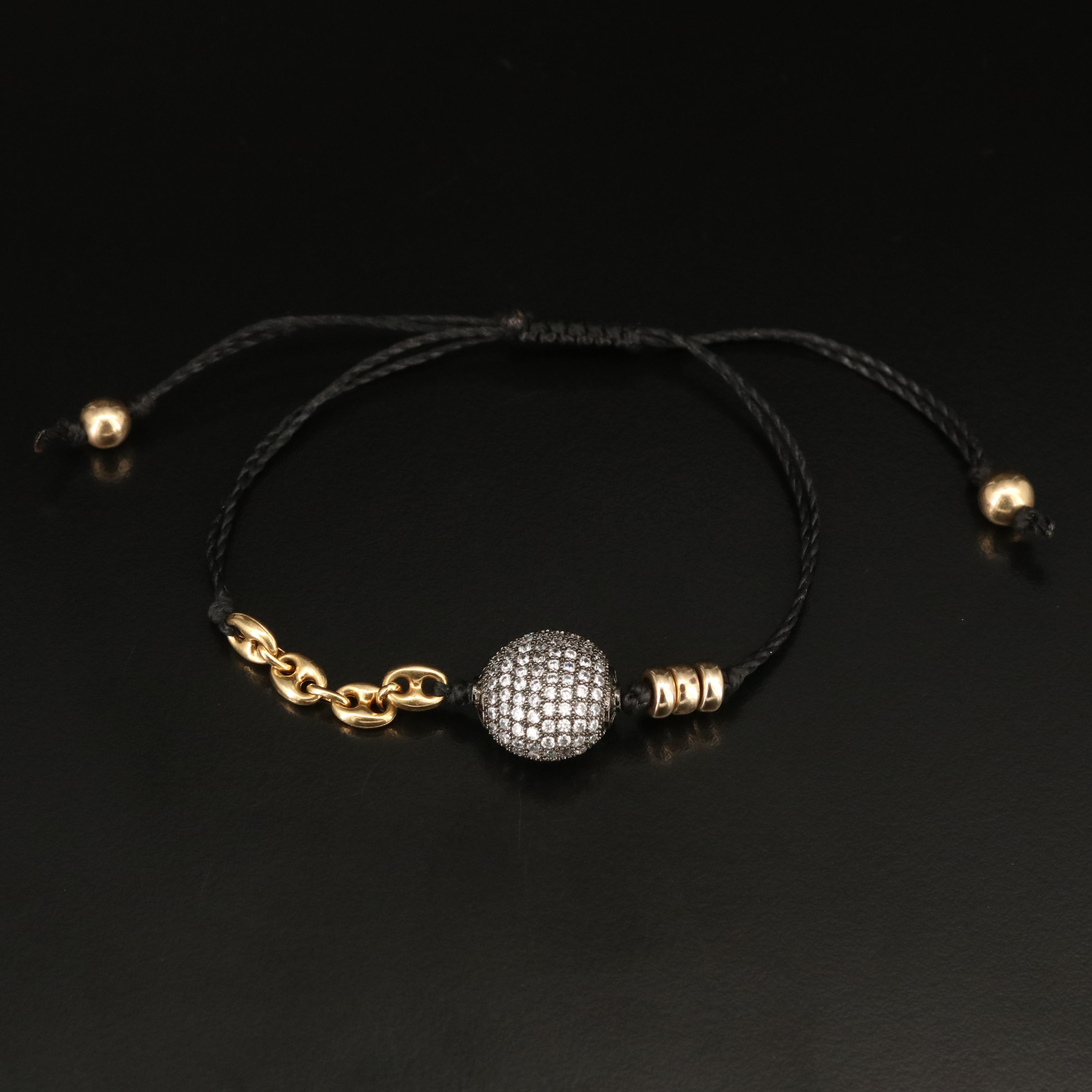 Cubic Zirconia Bolo Bracelet