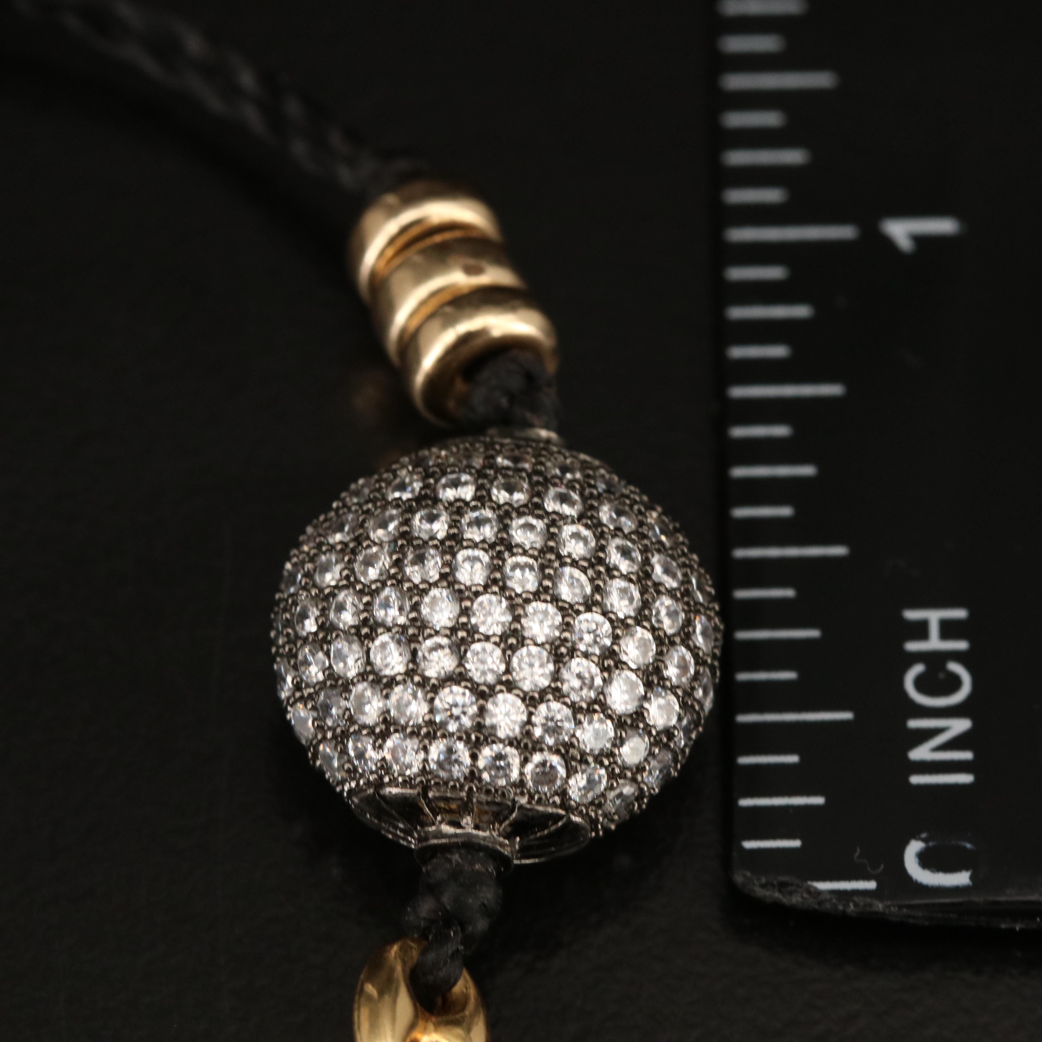 Cubic Zirconia Bolo Bracelet