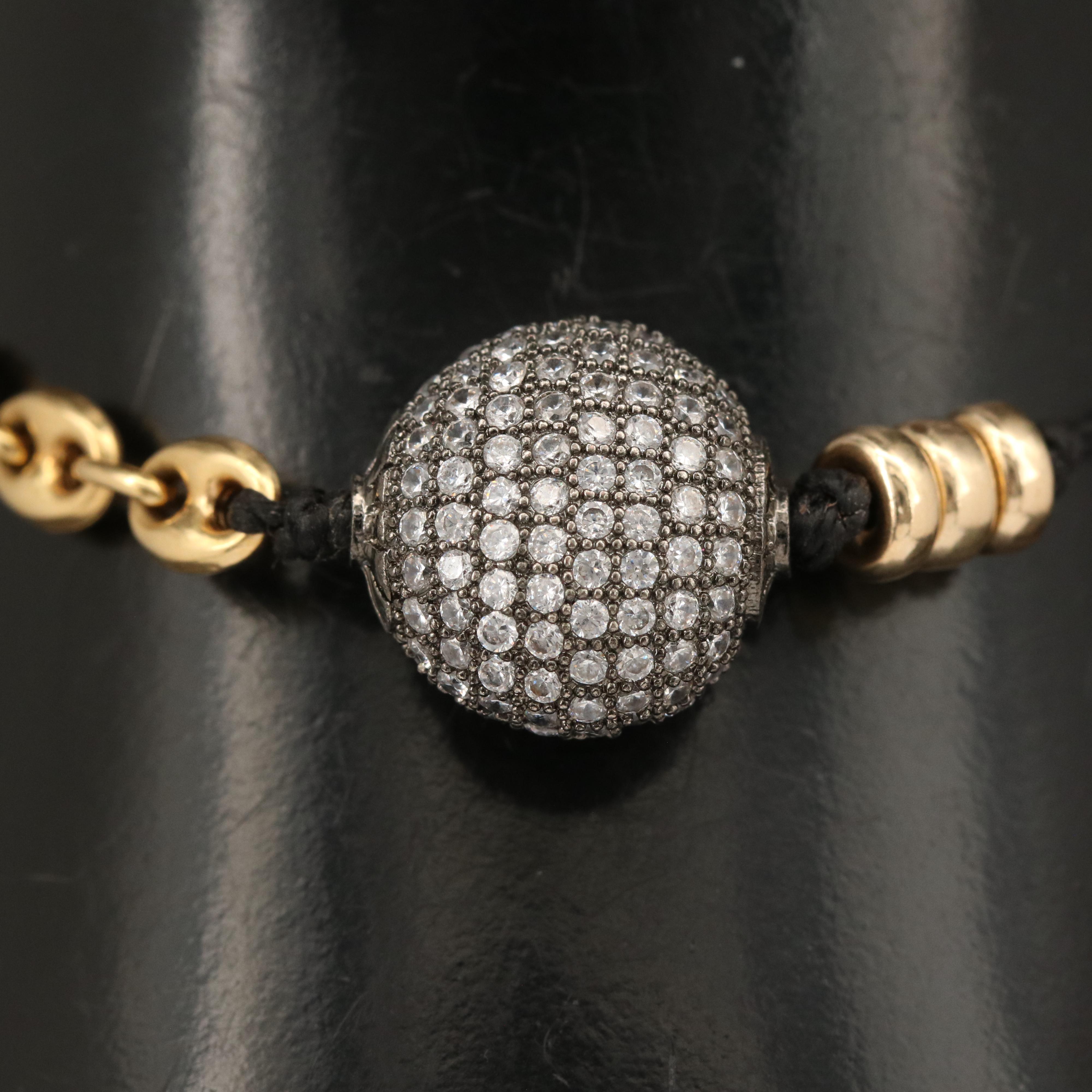 Cubic Zirconia Bolo Bracelet