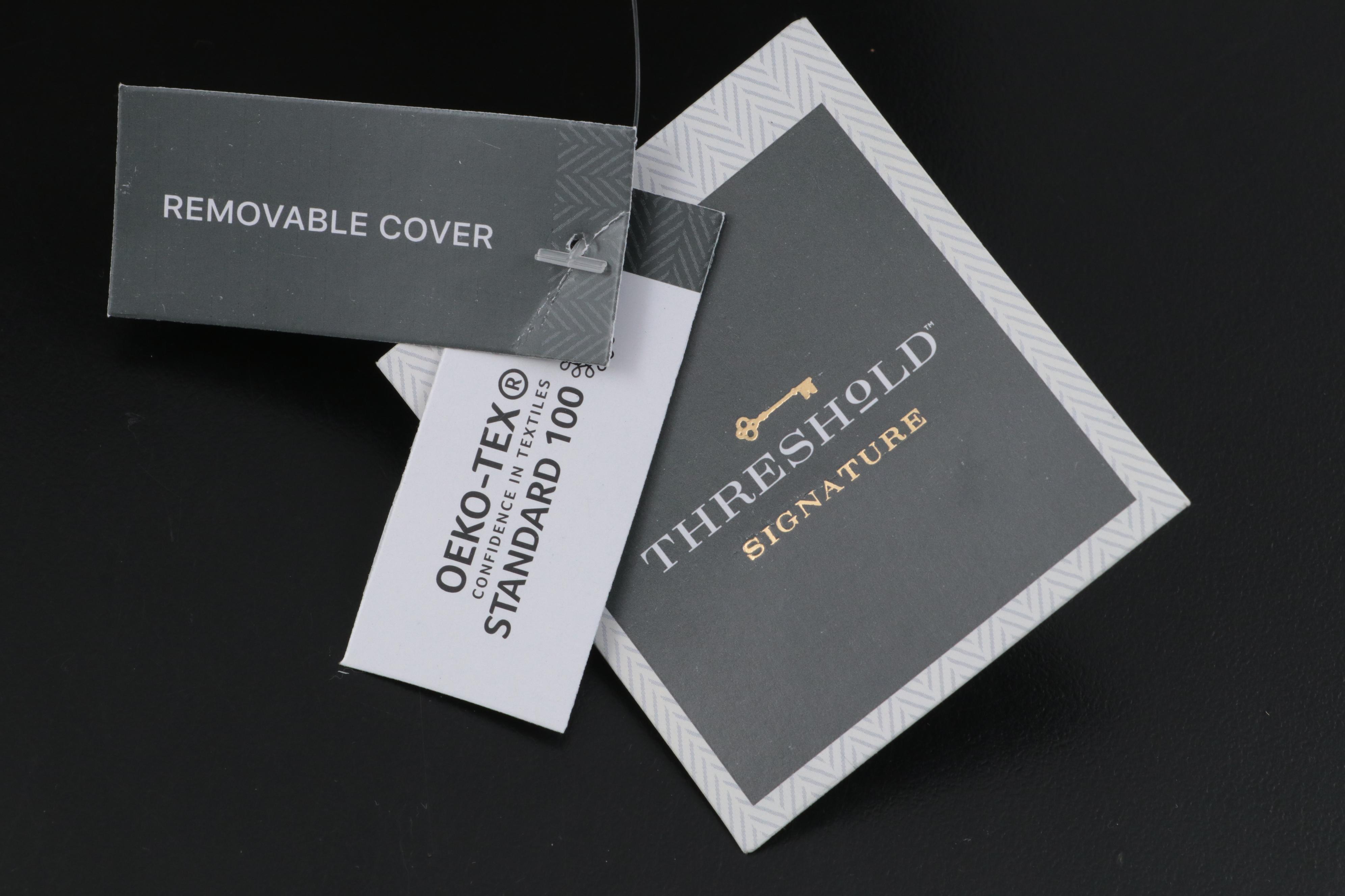 Three Threshold Signature Black Border Euro Bed Pillows