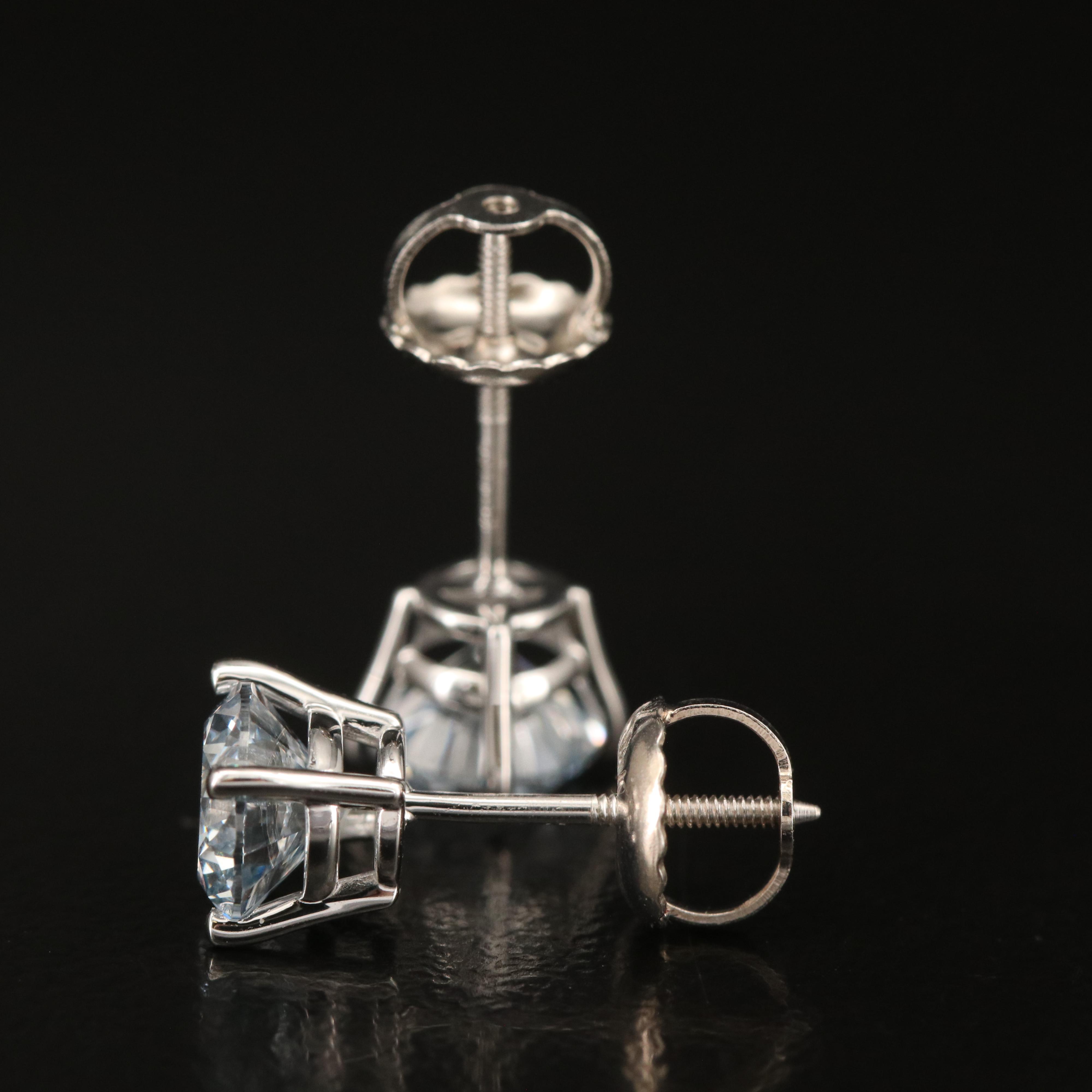 14K 1.30 CTW Lab Grown Diamond Stud Earrings
