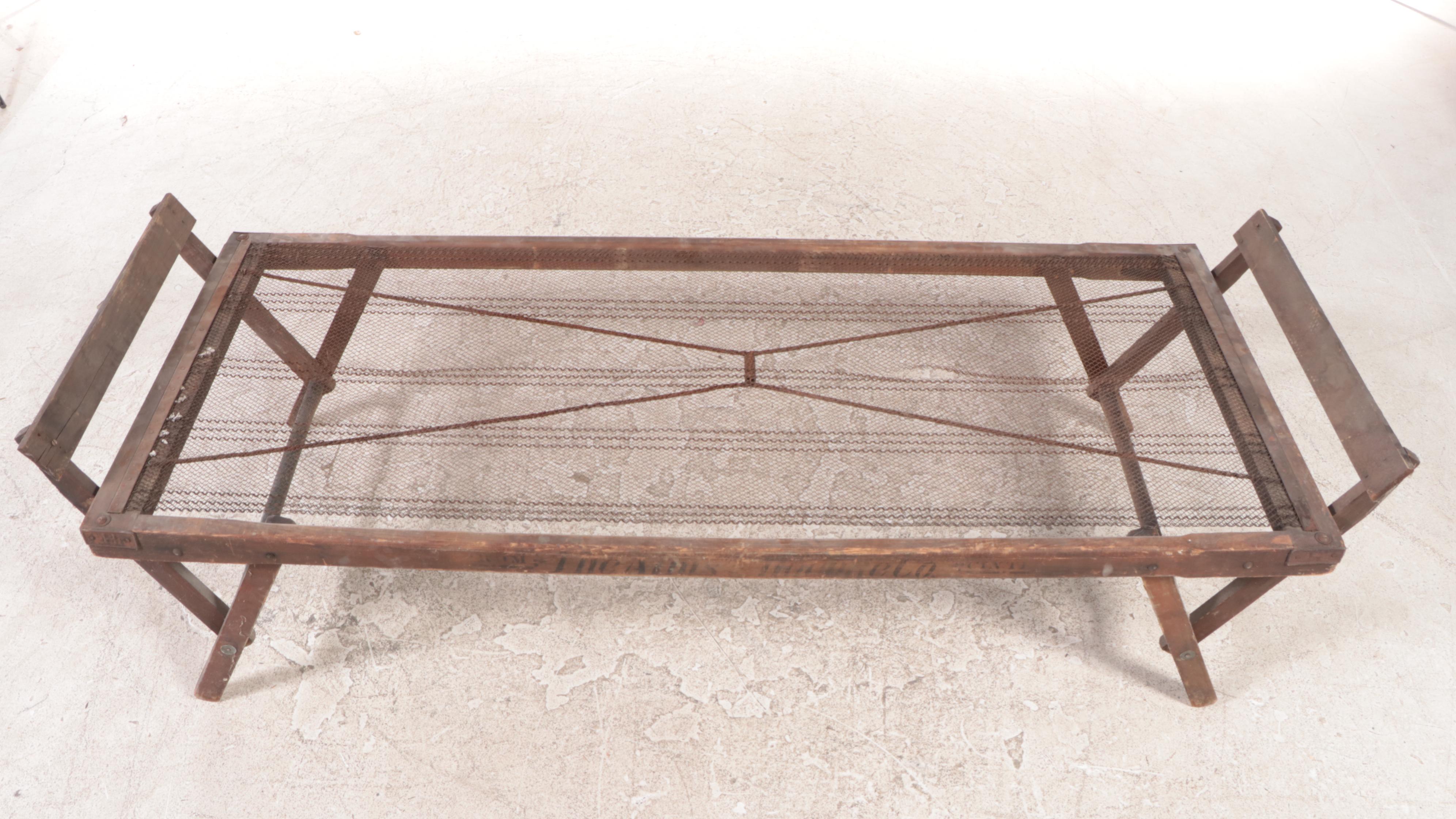 The Alms & Doepke Co. Folding Cot, Late 19th/Early 20th Century