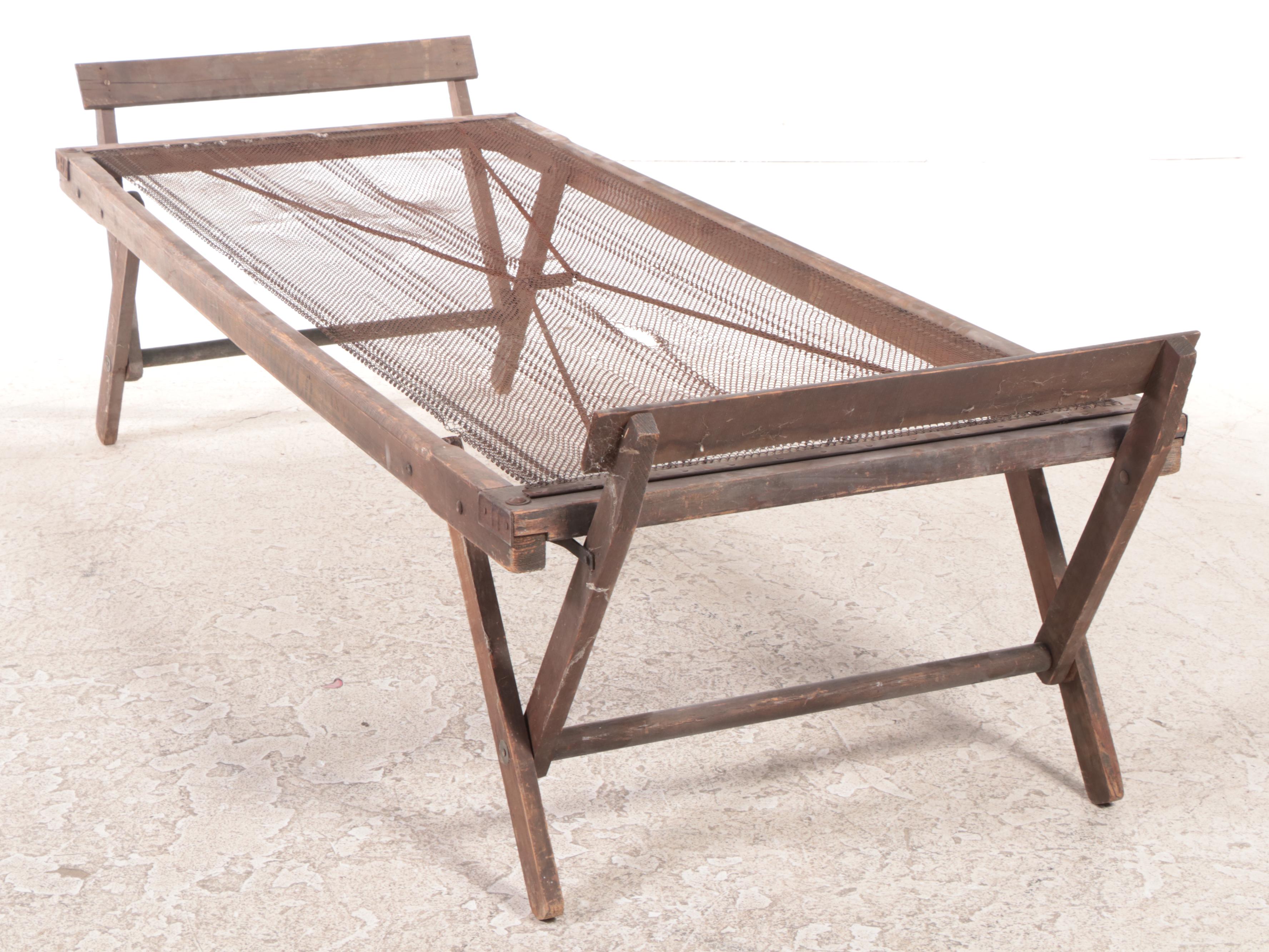 The Alms & Doepke Co. Folding Cot, Late 19th/Early 20th Century