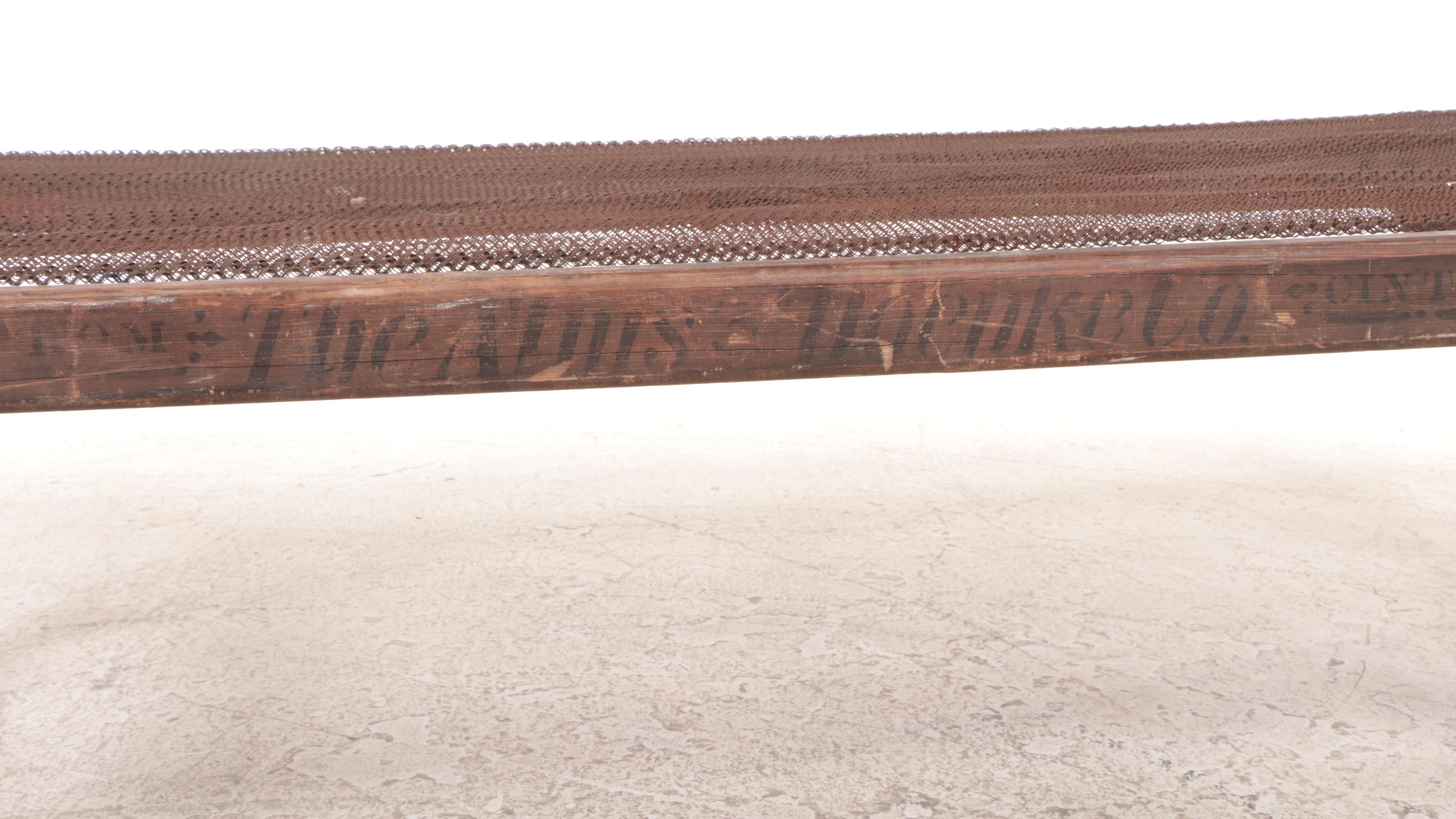 The Alms & Doepke Co. Folding Cot, Late 19th/Early 20th Century