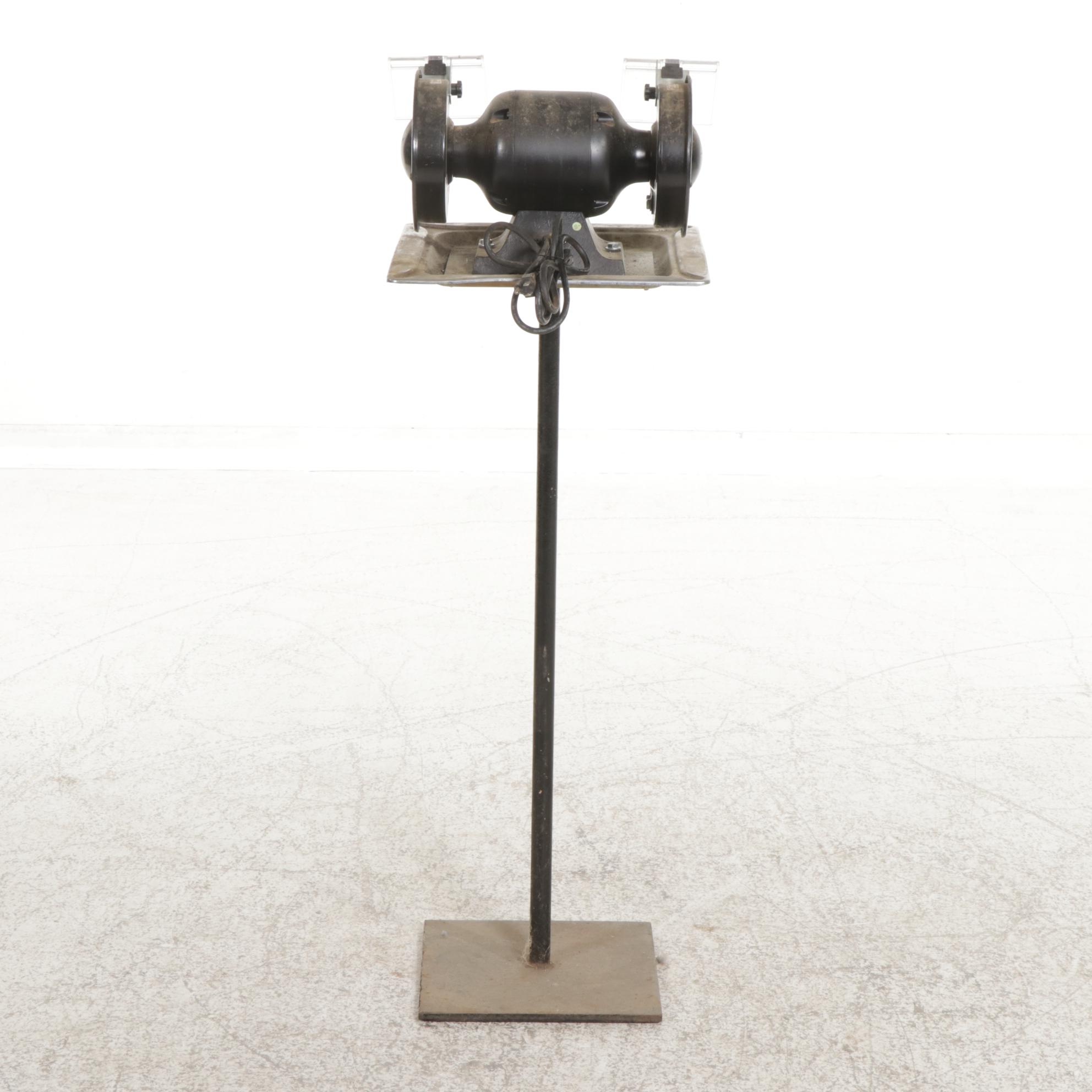 Shop-Tek 6" Bench Grinder on Stand