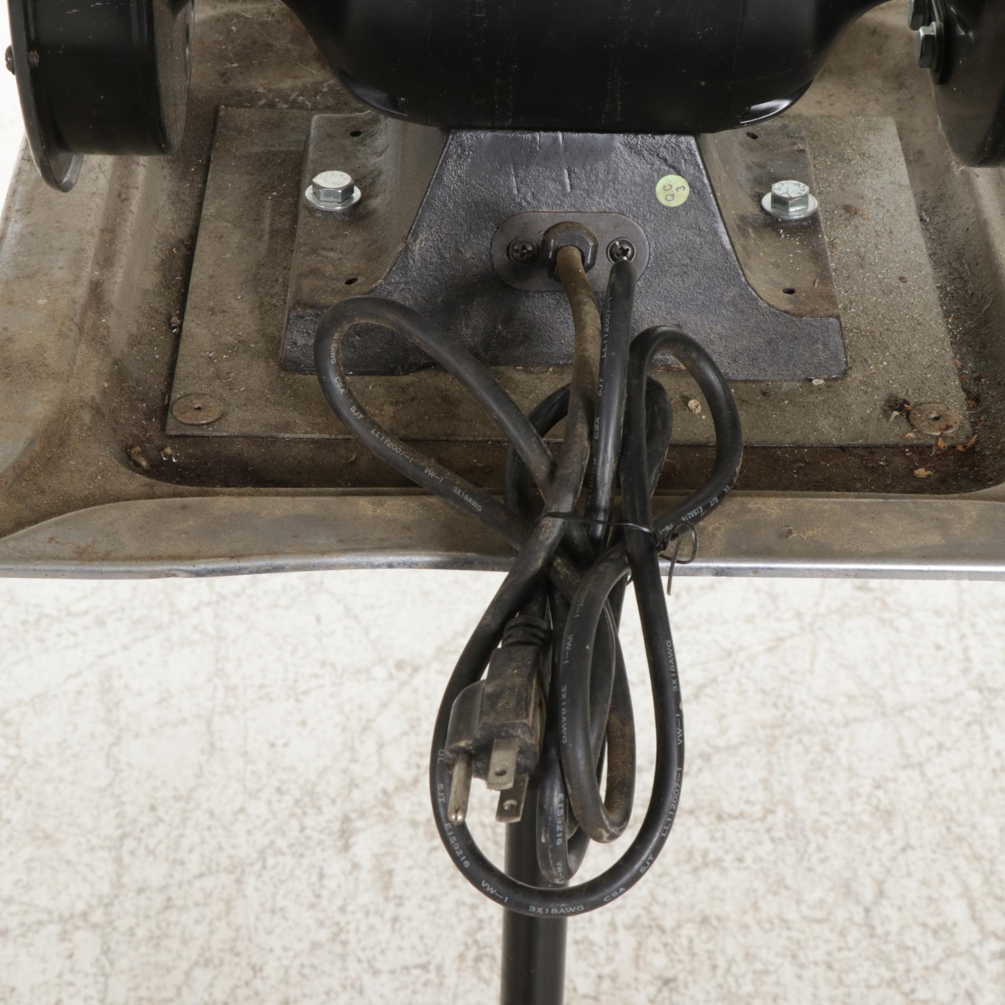 Shop-Tek 6" Bench Grinder on Stand