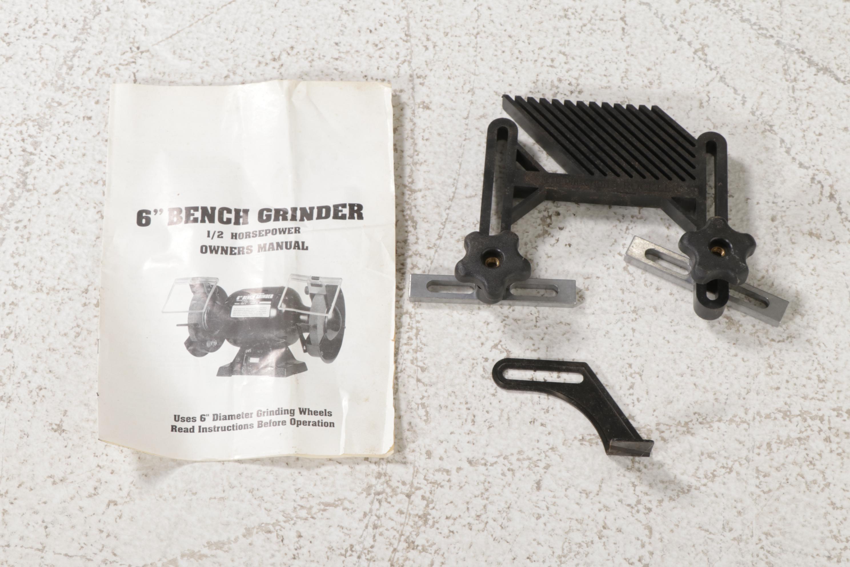 Shop-Tek 6" Bench Grinder on Stand