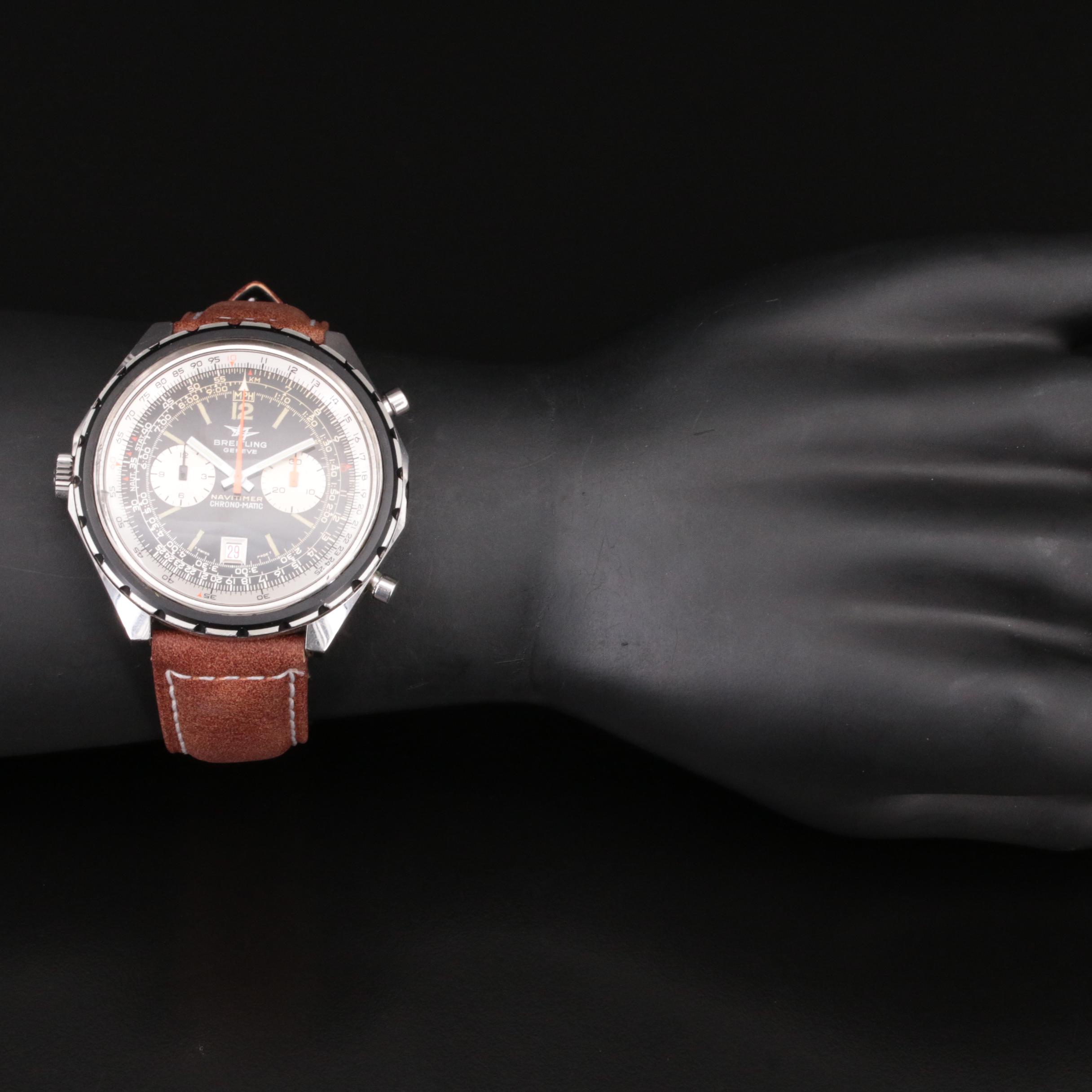 Breitling Navitimer Chrono-Matic Vintage Stainless Steel Watch