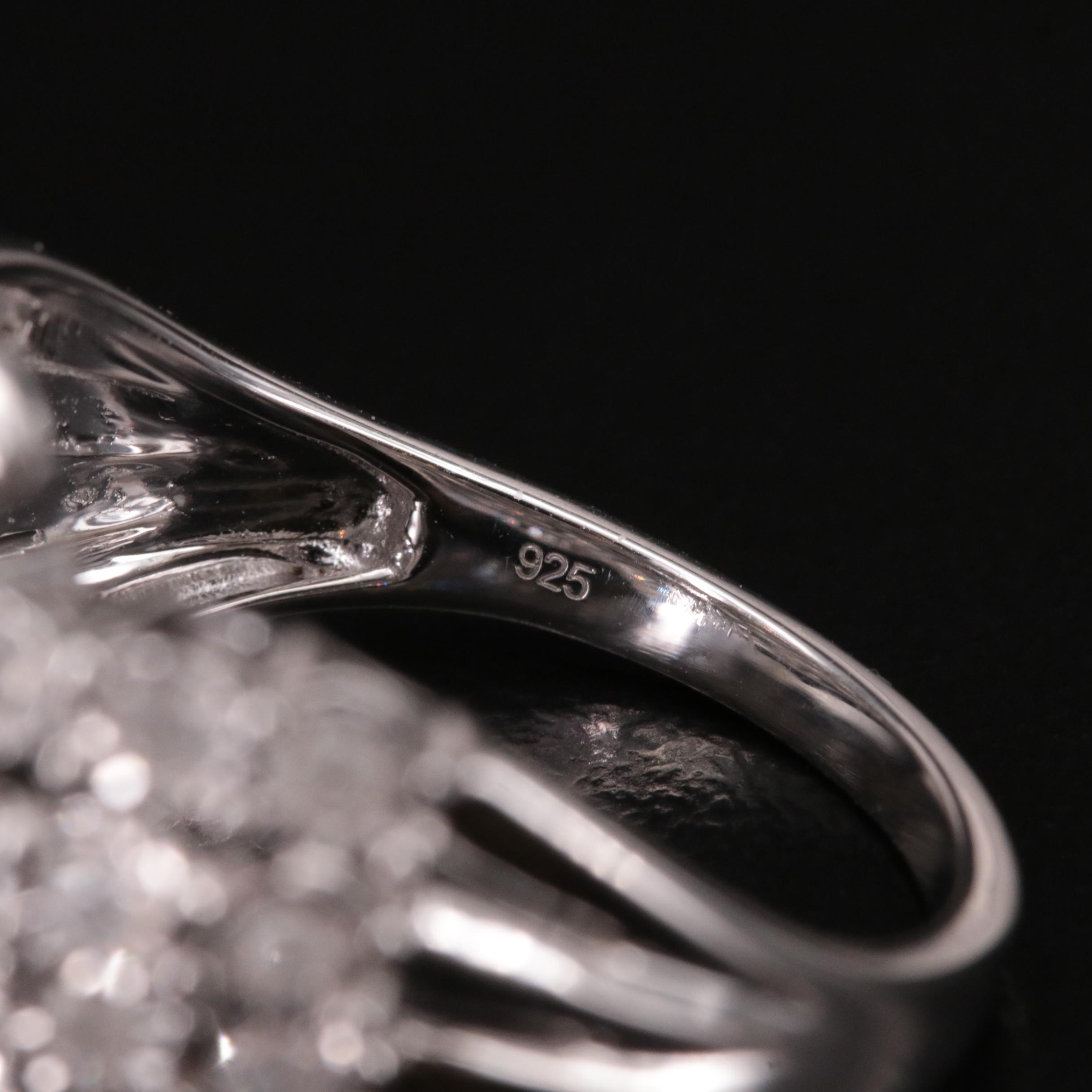 Sterling 1.02 CTW Diamond Wave Ring
