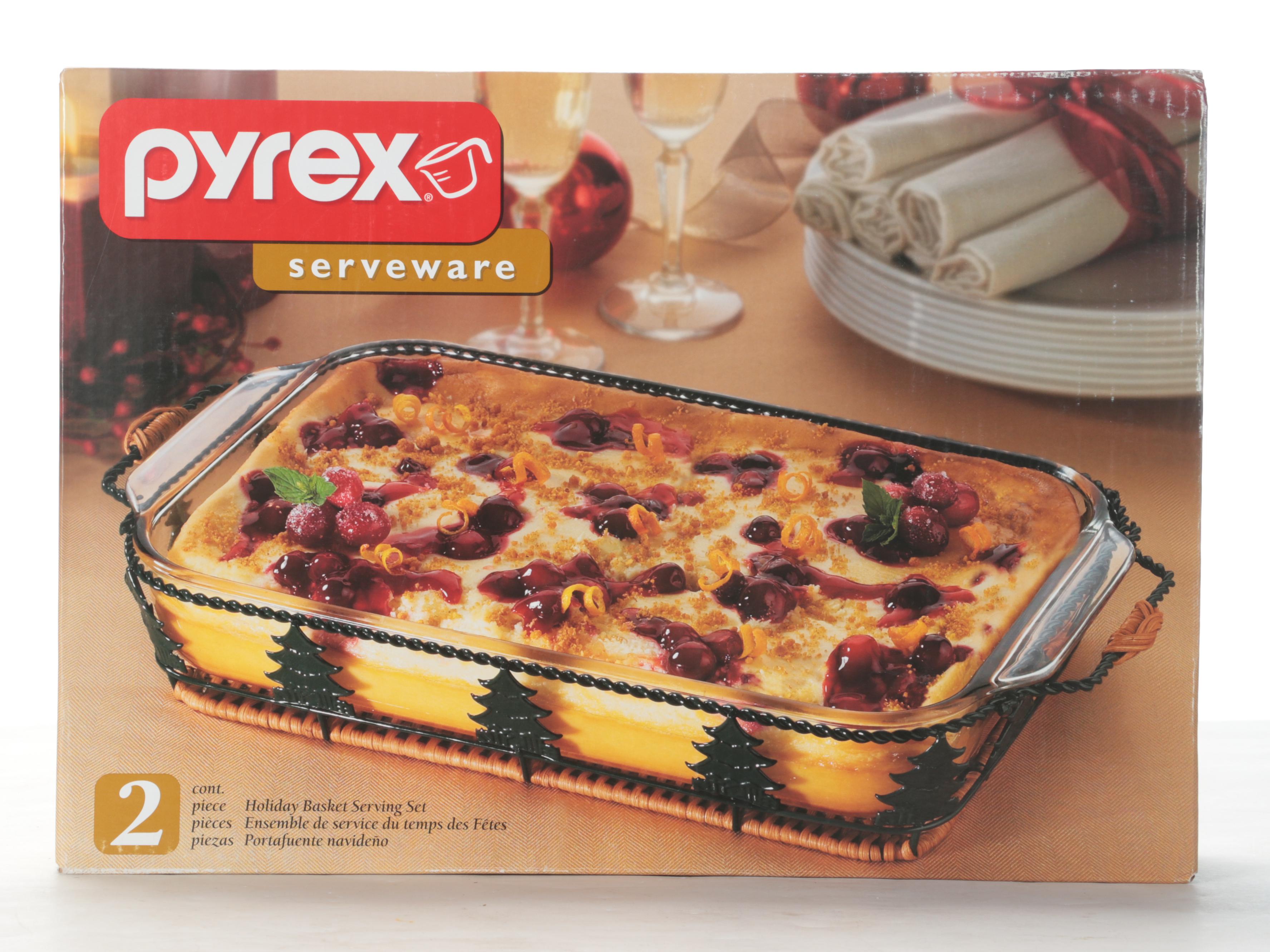 Pyrex Vision Cookware with Pyrex Serveware, Food Storage and Measuring Cups