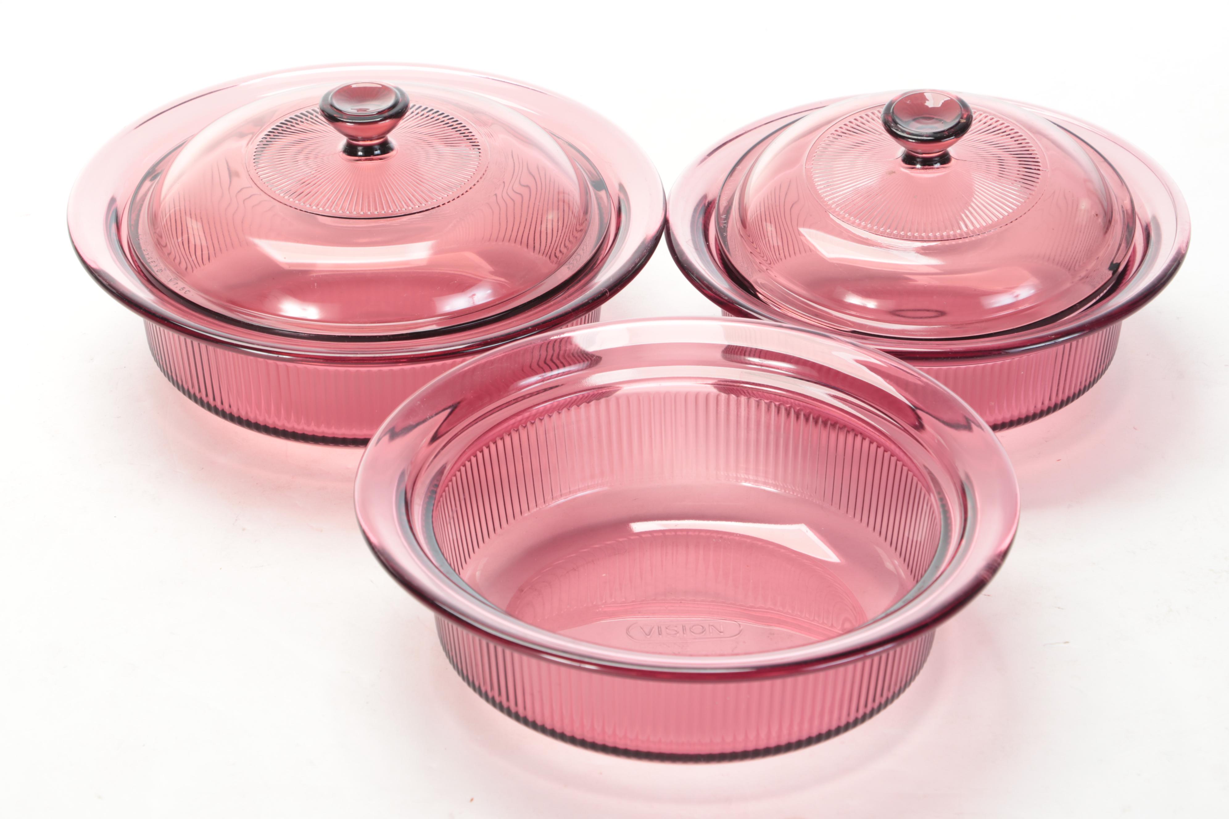 Pyrex Vision Cookware with Pyrex Serveware, Food Storage and Measuring Cups