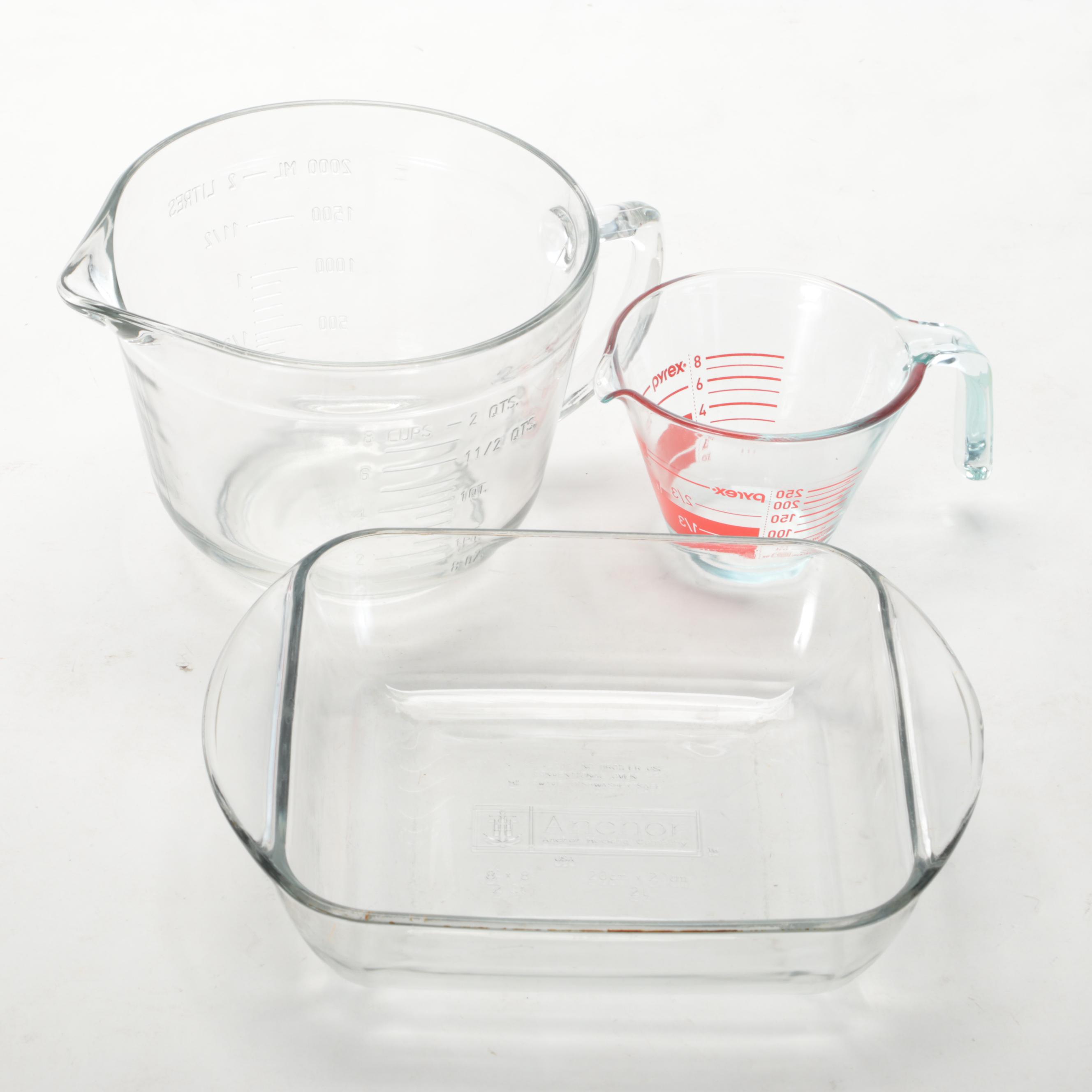 Pyrex Vision Cookware with Pyrex Serveware, Food Storage and Measuring Cups