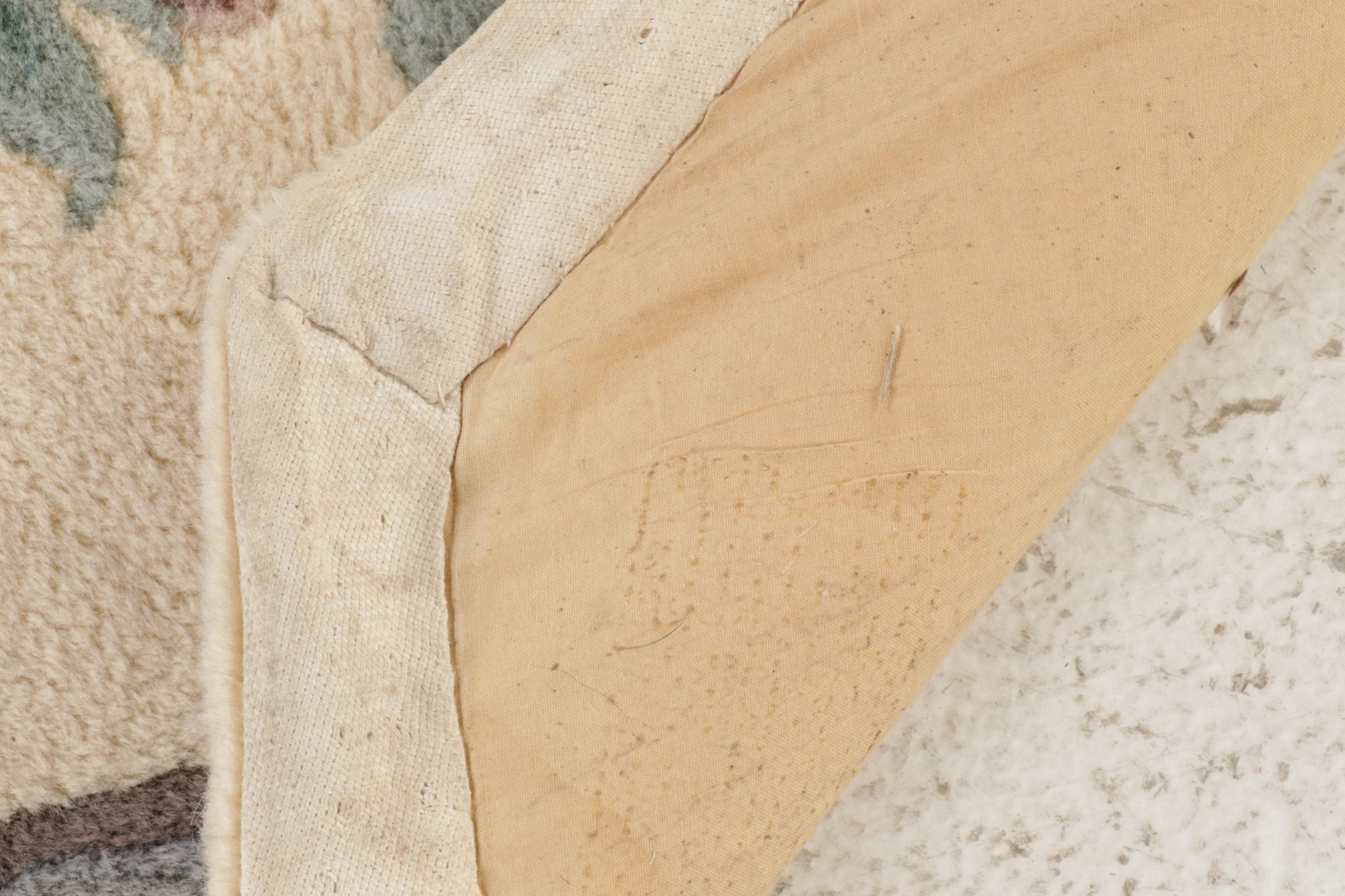 3'3 Octagonal Hand-Tufted Mandarin Classics Chinese Peking Accent Rug