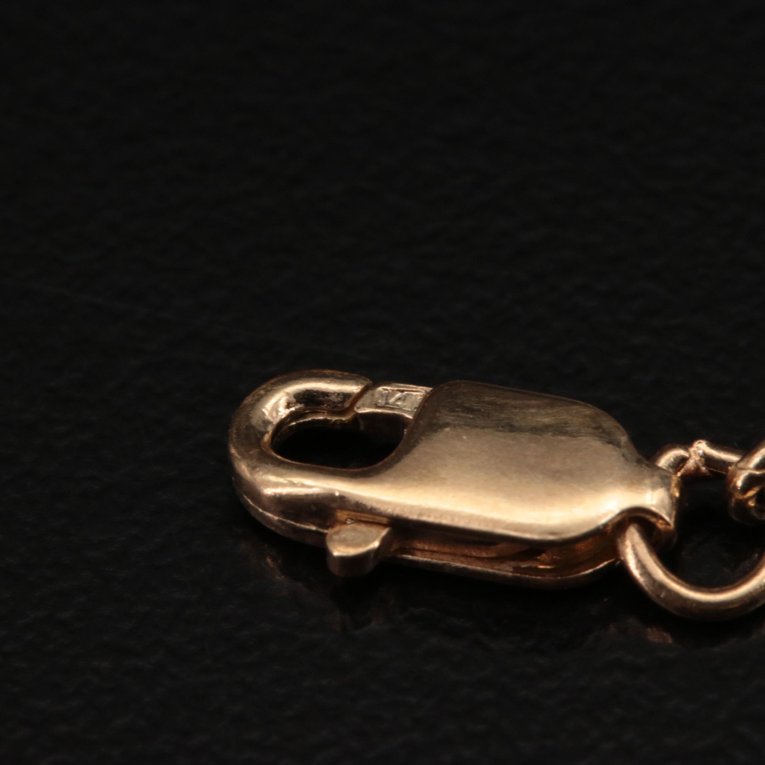 14K Citrine, Peridot, Garnet. Topaz and Amethyst Bracelet