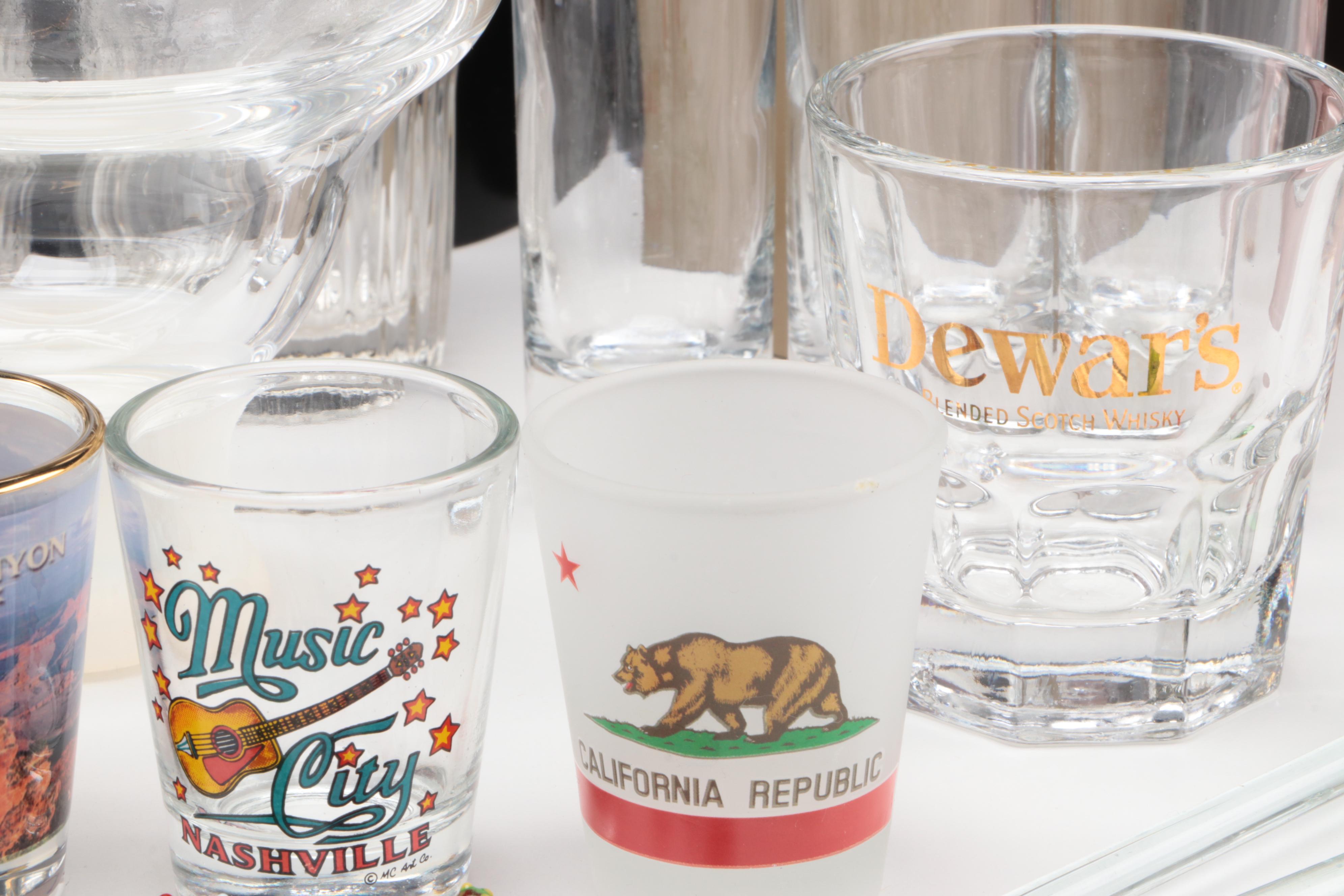 Wine Rack, Tumblers, Shakers, Shot Glasses and More Bar Tools and Accessories