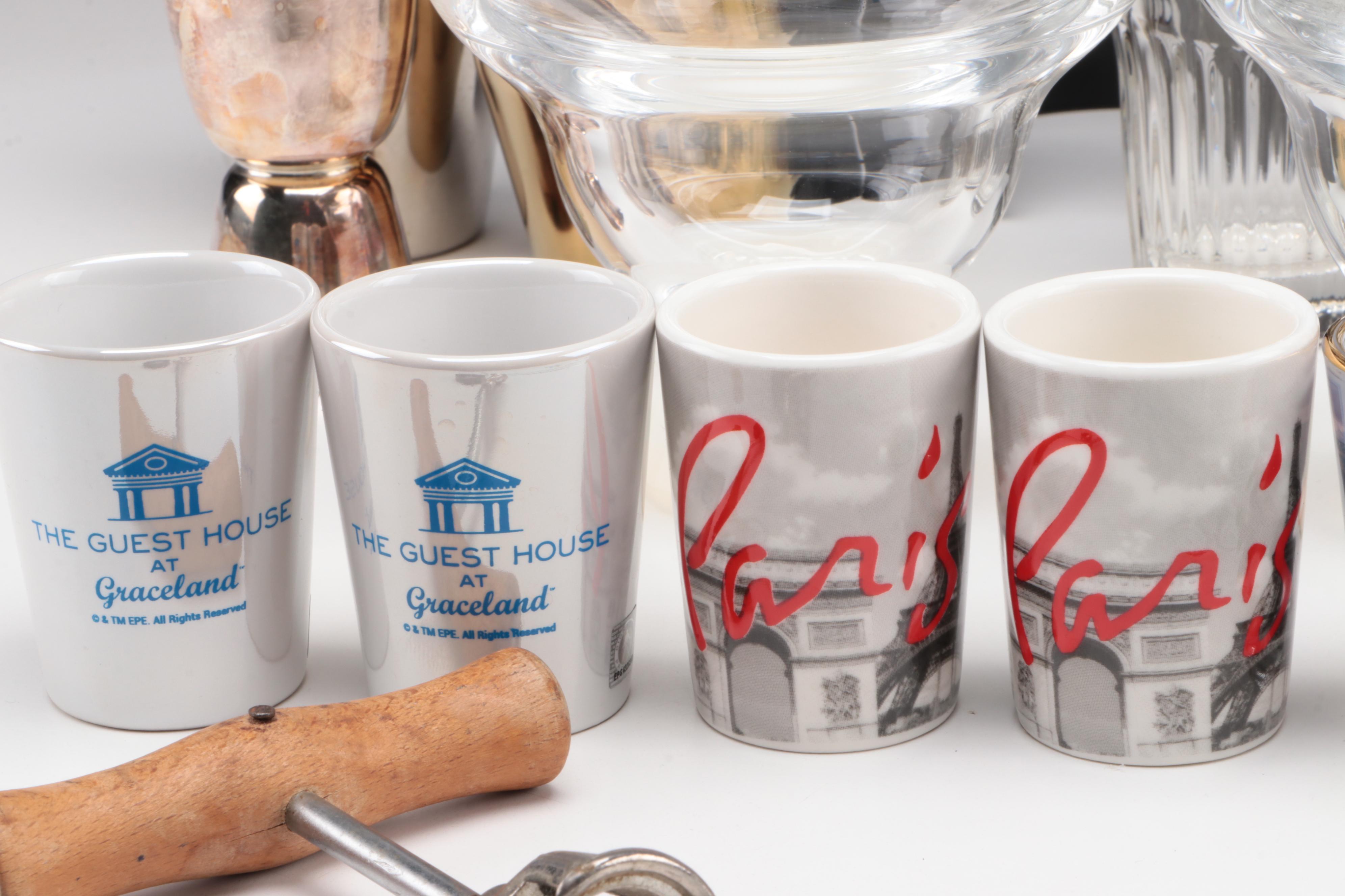 Wine Rack, Tumblers, Shakers, Shot Glasses and More Bar Tools and Accessories