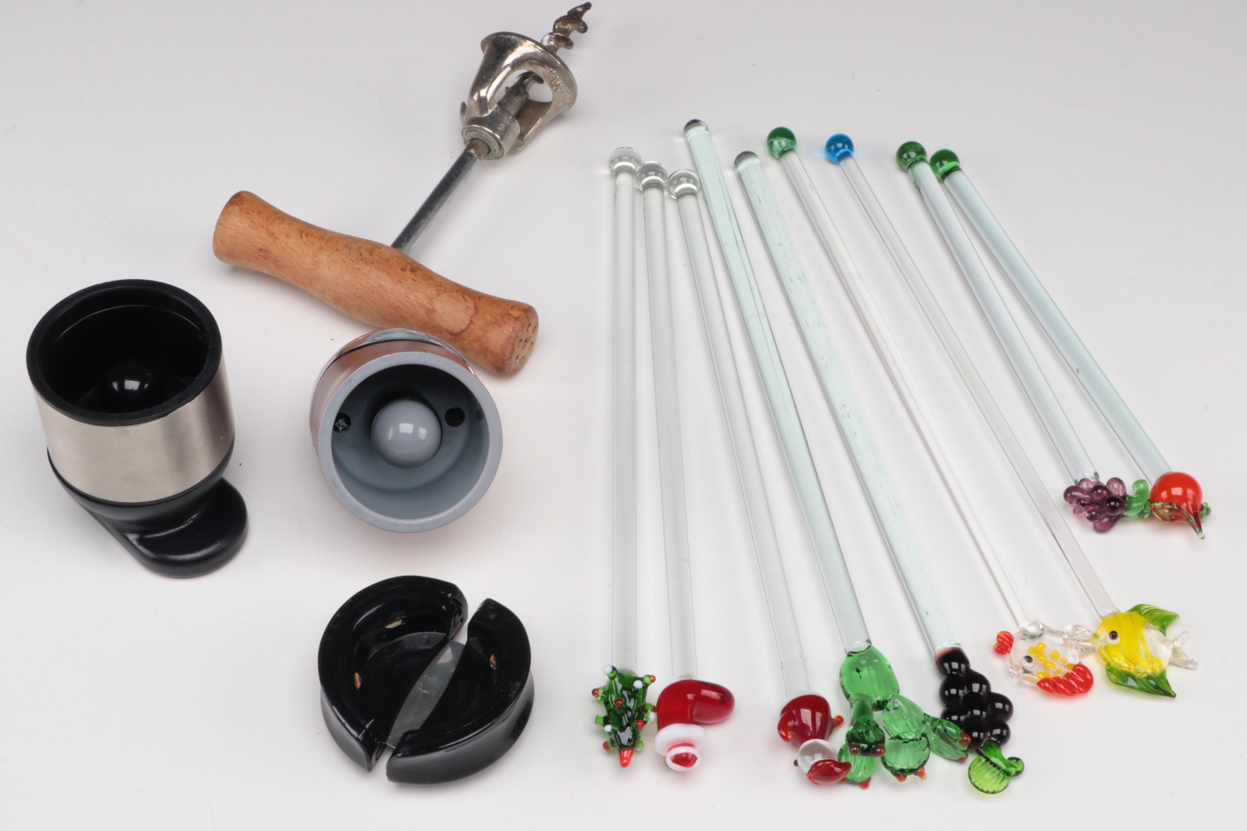 Wine Rack, Tumblers, Shakers, Shot Glasses and More Bar Tools and Accessories