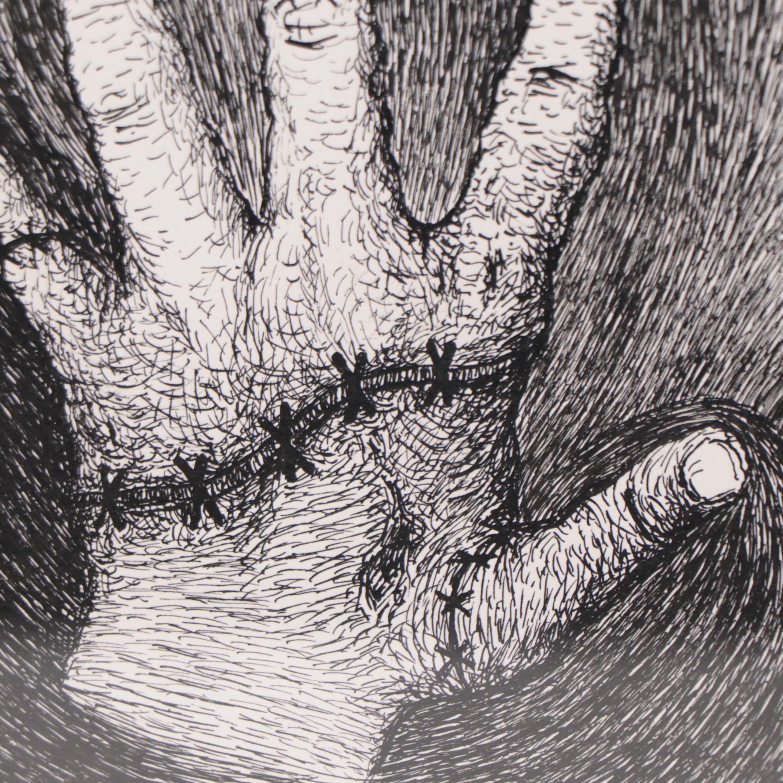 Surreal Pen and Ink Drawing, 21st Century