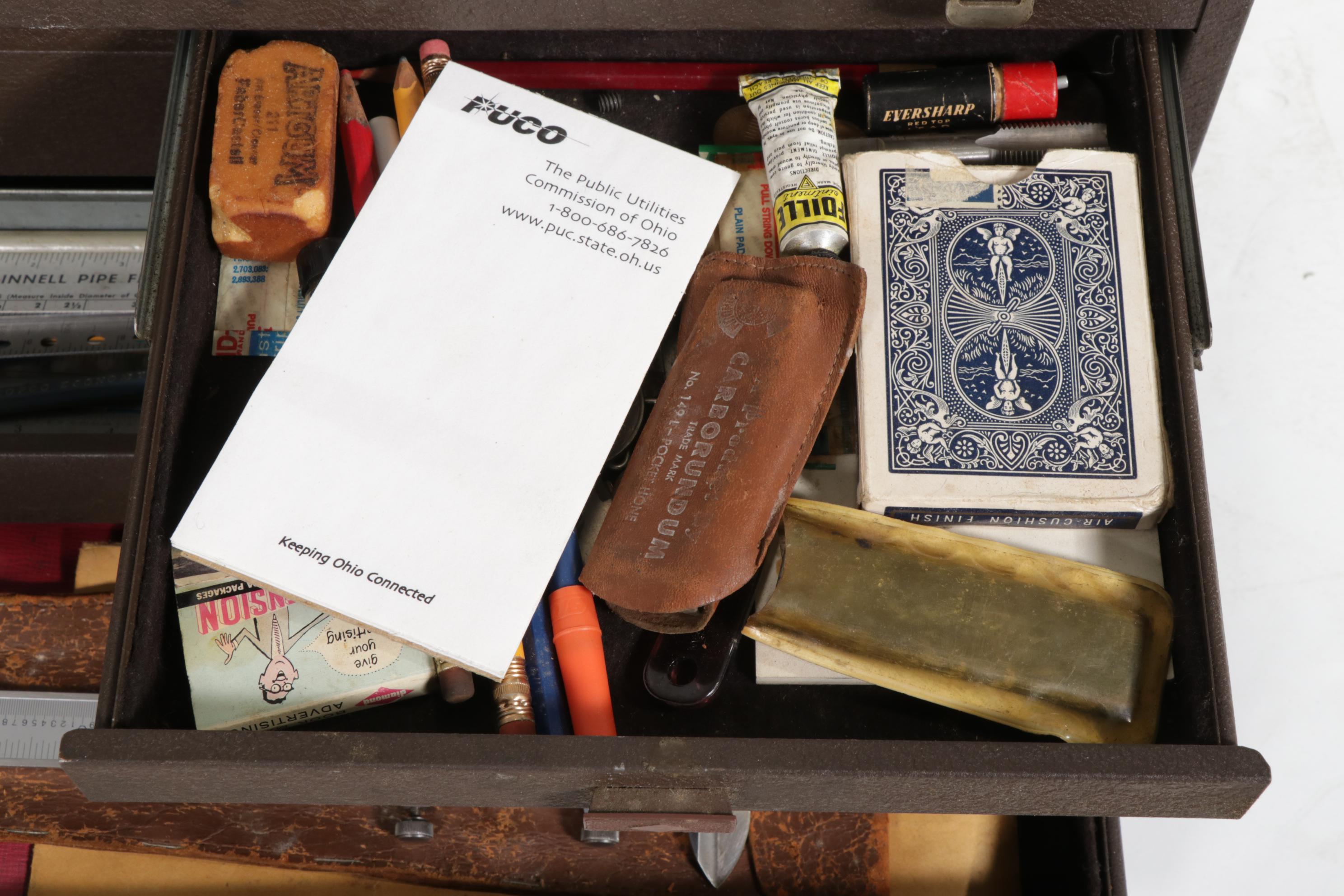 Machine Tool Kit in Lockbox Featuring Micrometers, Dial Indicators, and More