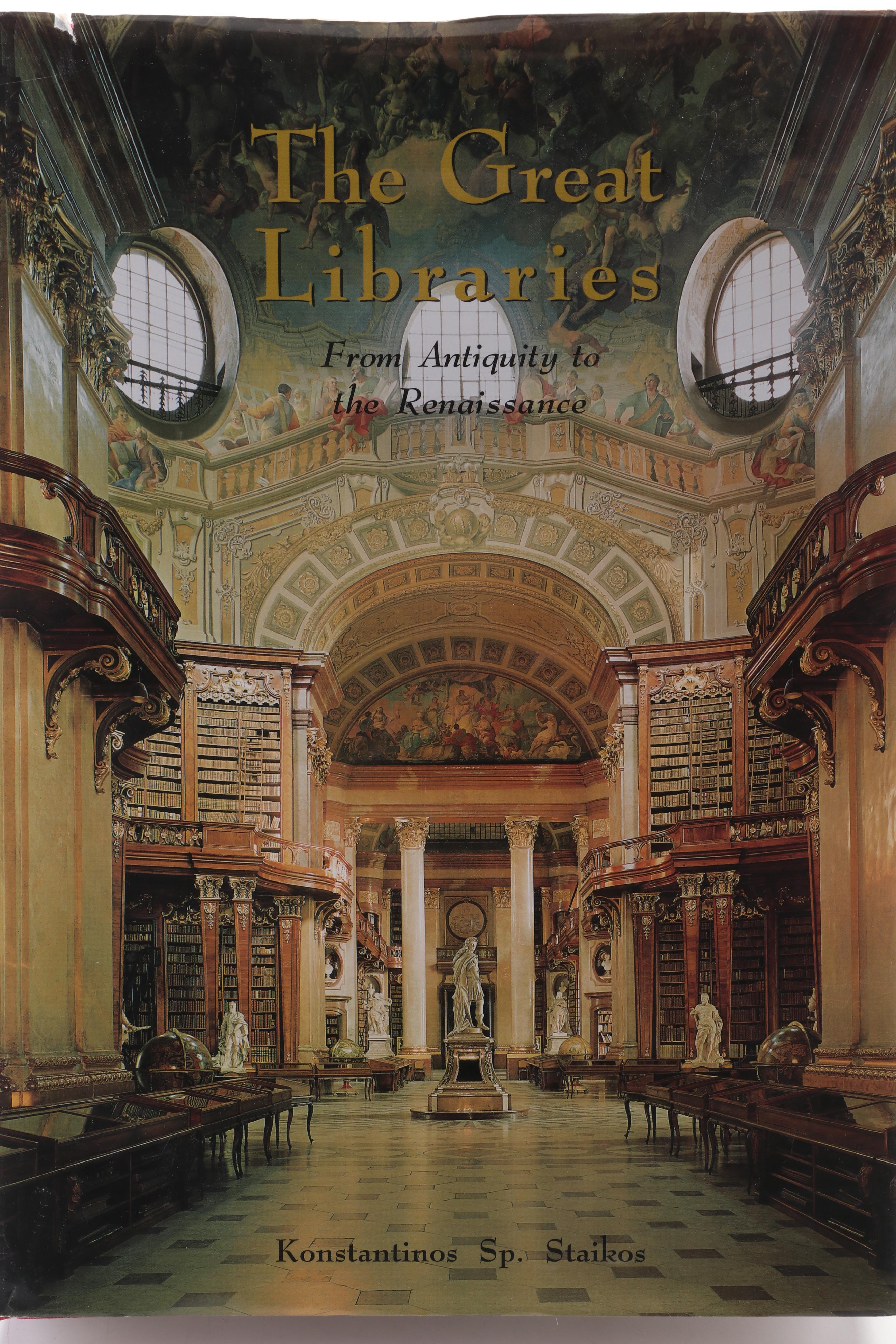 "The Great Libraries" by Konstantinos Staikos and "Libraries" by Candida Höfer