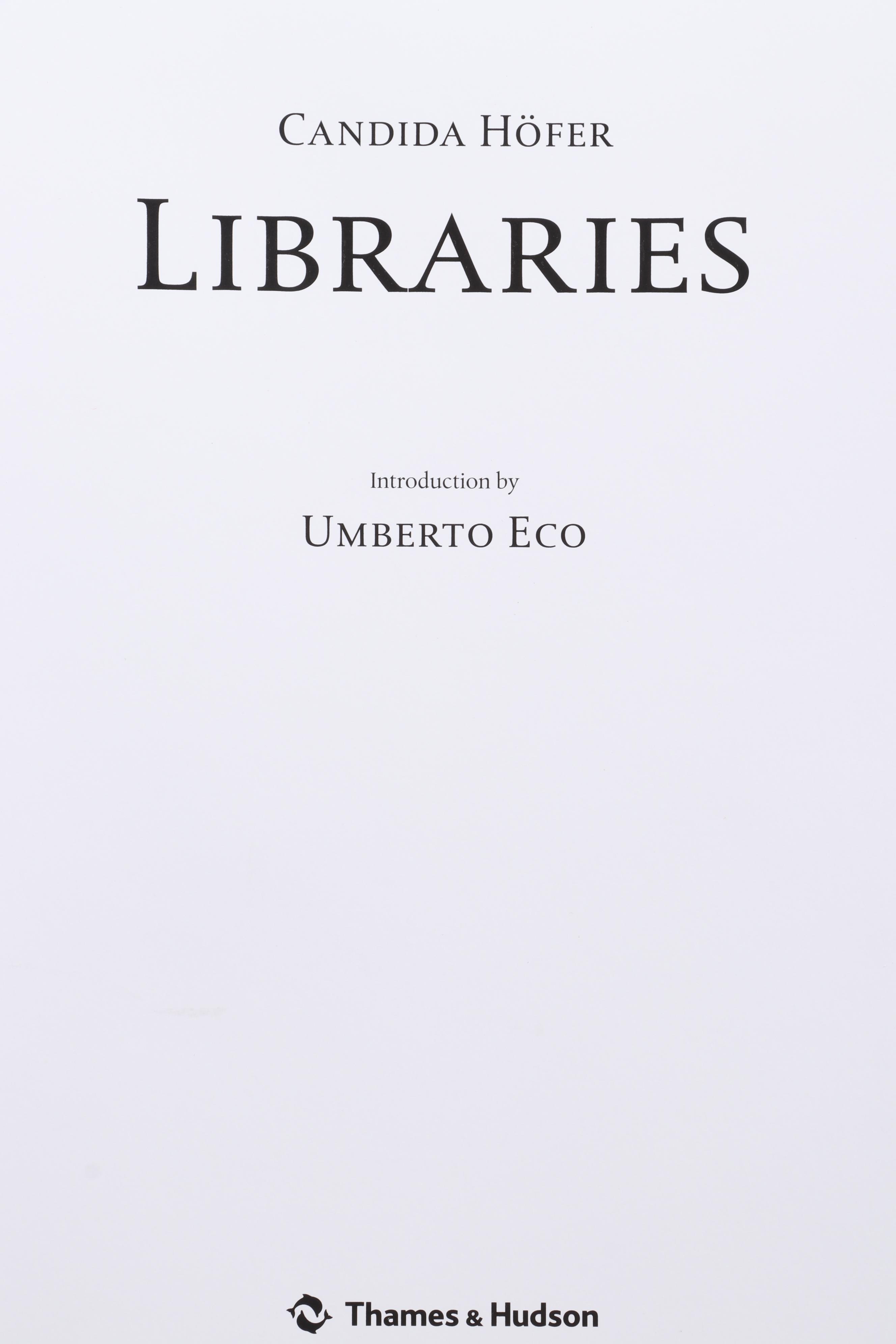 "The Great Libraries" by Konstantinos Staikos and "Libraries" by Candida Höfer