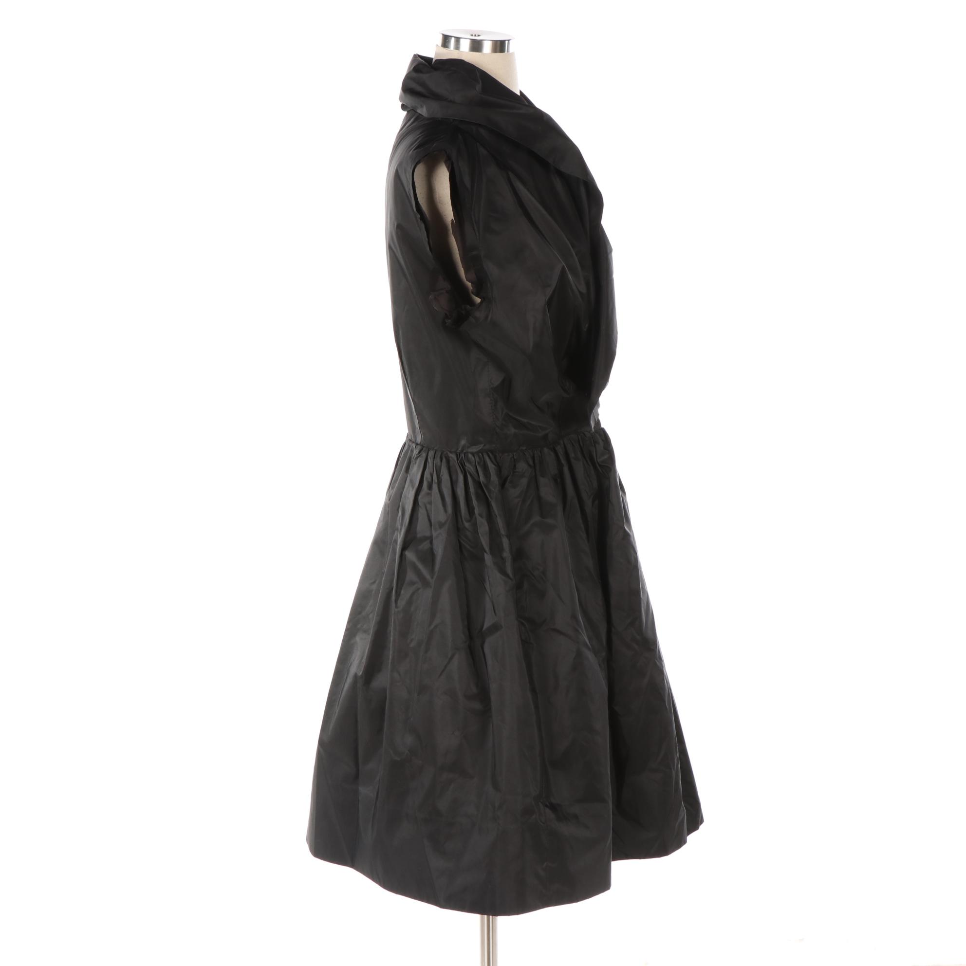 Catherine Regehr Silk Occasion Dress with Pleated Skirt