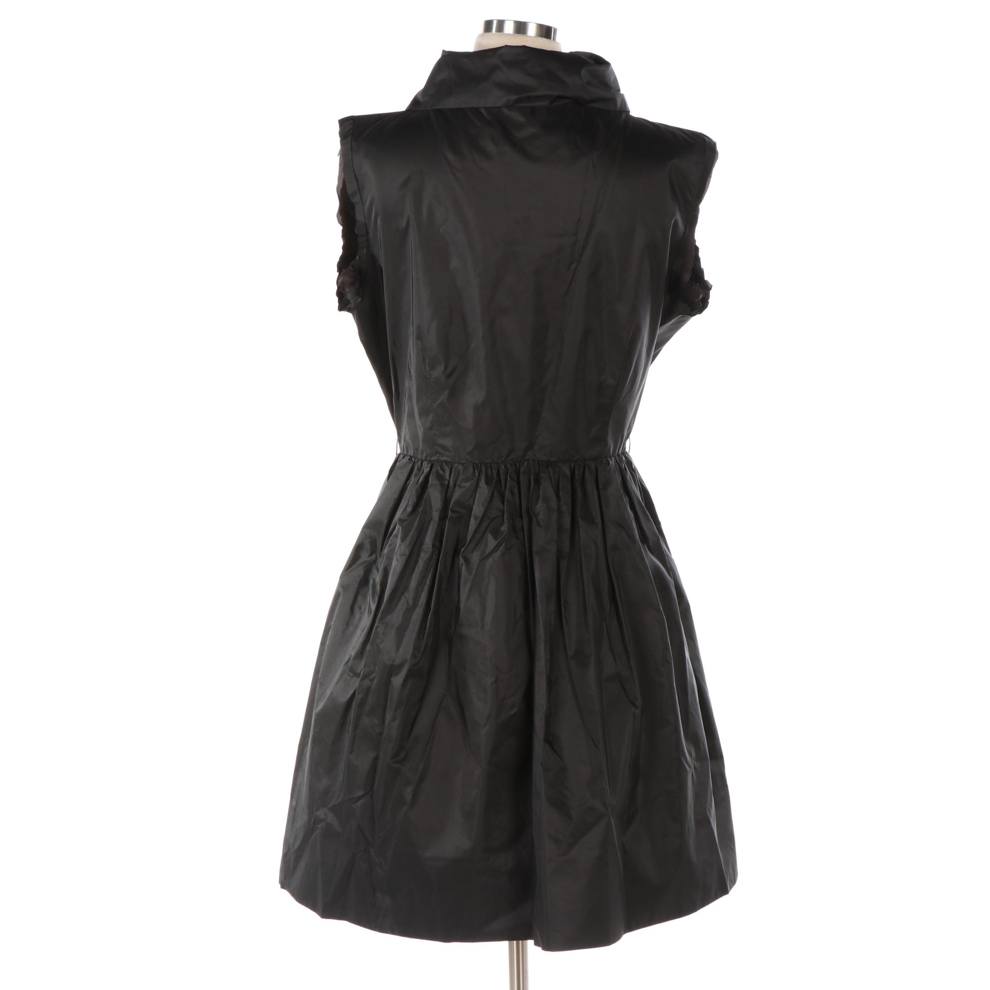 Catherine Regehr Silk Occasion Dress with Pleated Skirt
