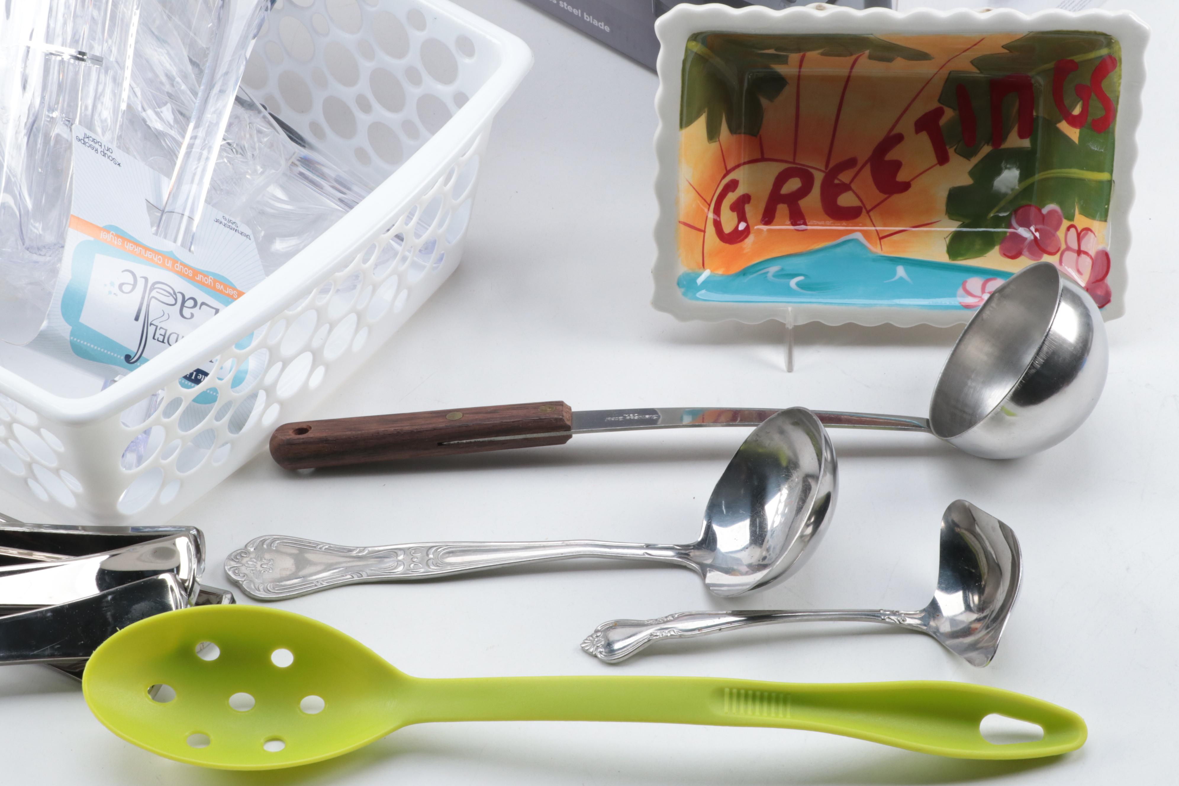 Black and Decker Blender, Travel Themed Trays, Plastic Flatware and More