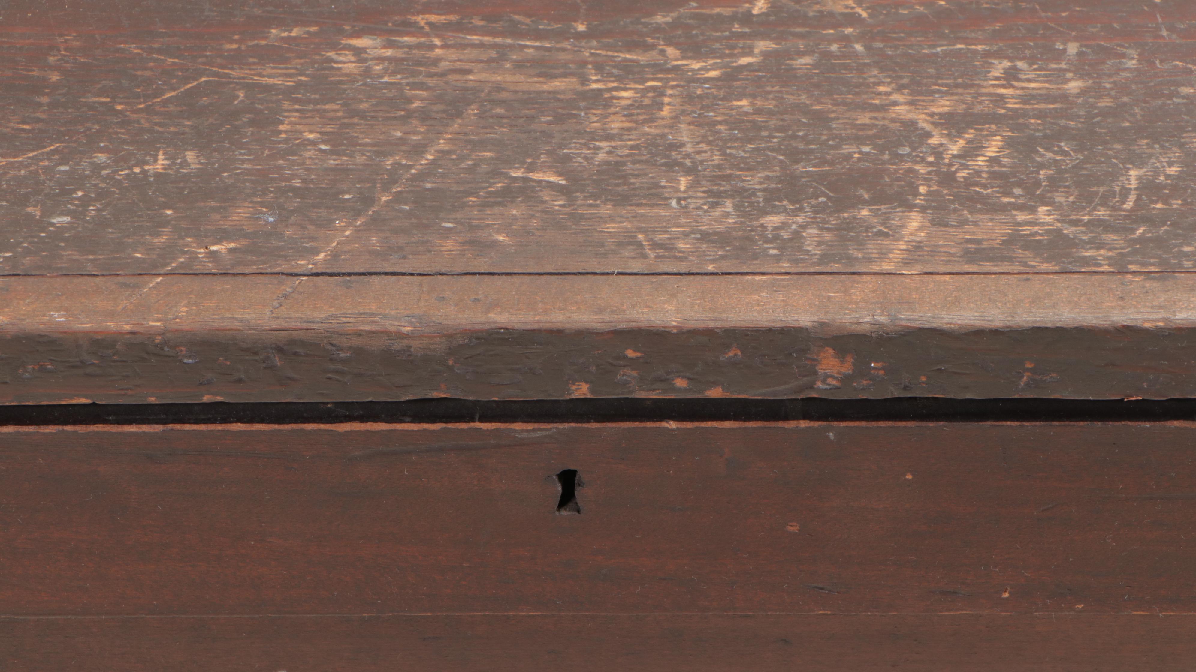 American Primitive Pine and Poplar Lift-Lid Chest, Late 19th/Early 20th Century