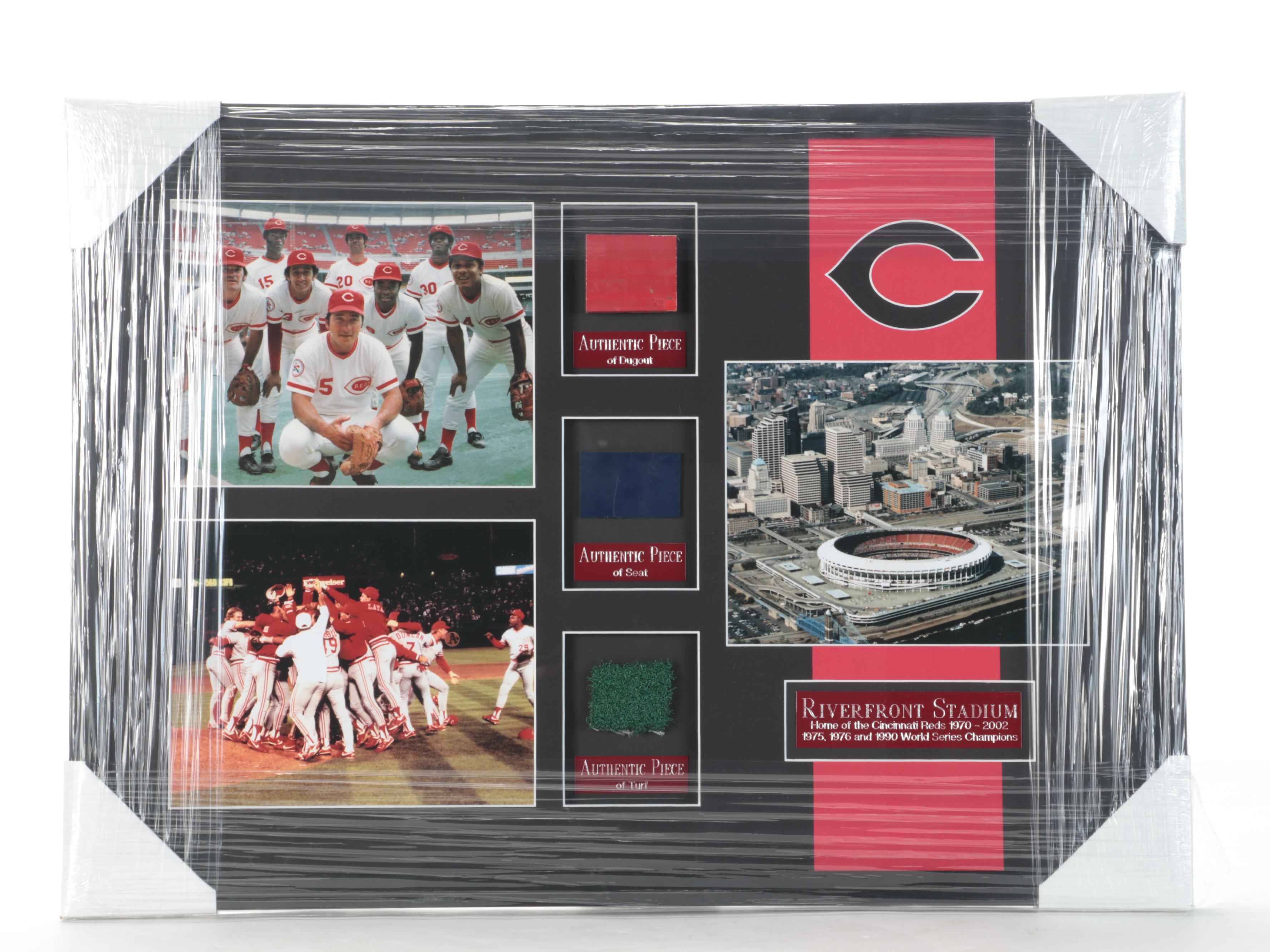 Cincinnati Reds Big Red Machine Framed Poster, Plaque With Authentic Turf, More