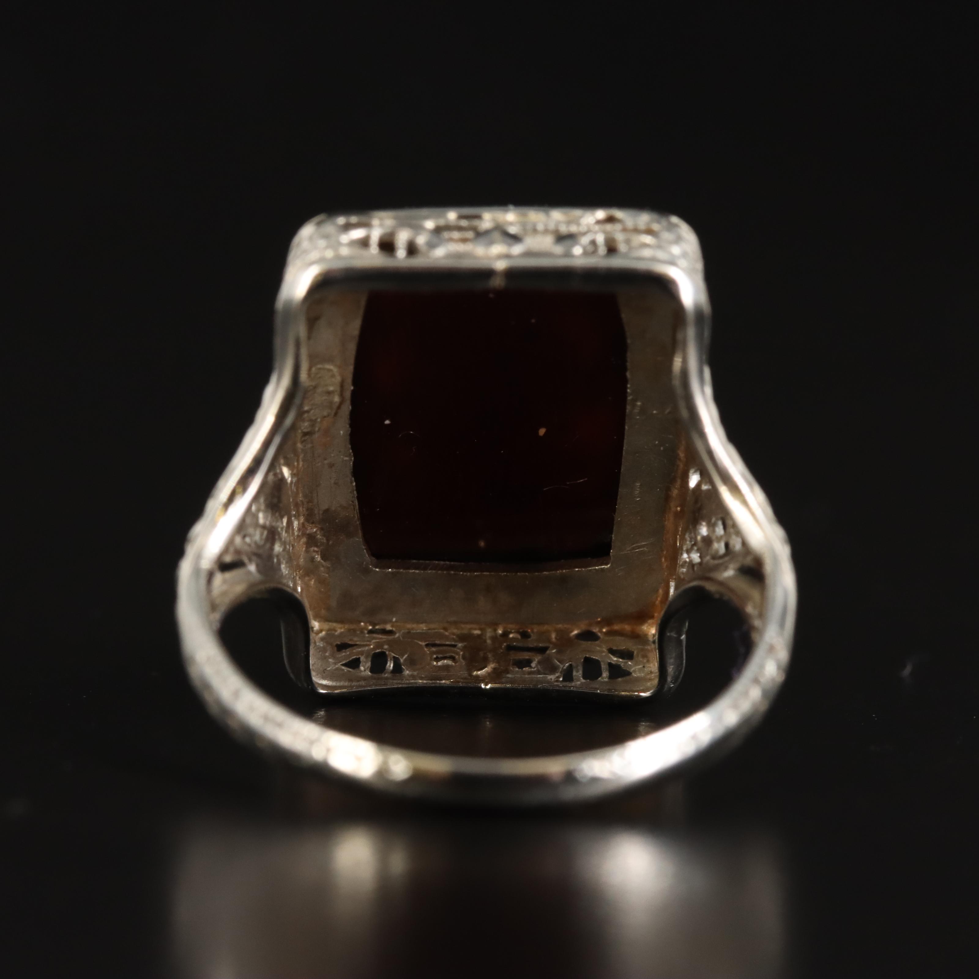 18K Sardonyx Cameo Ring