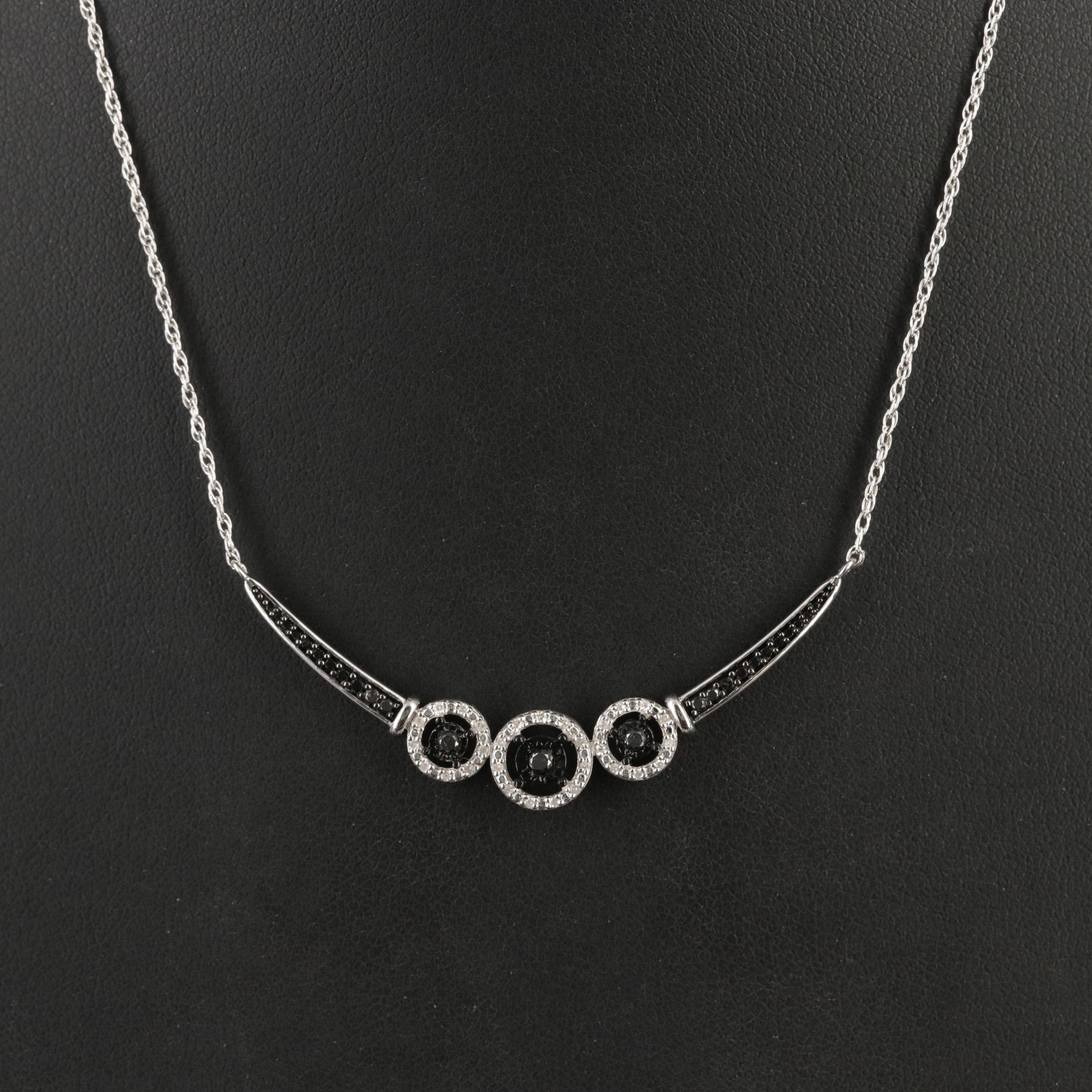 Sterling Diamond Necklace