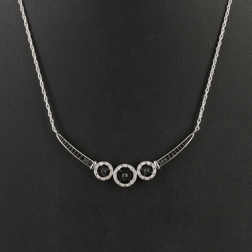 Sterling Diamond Necklace