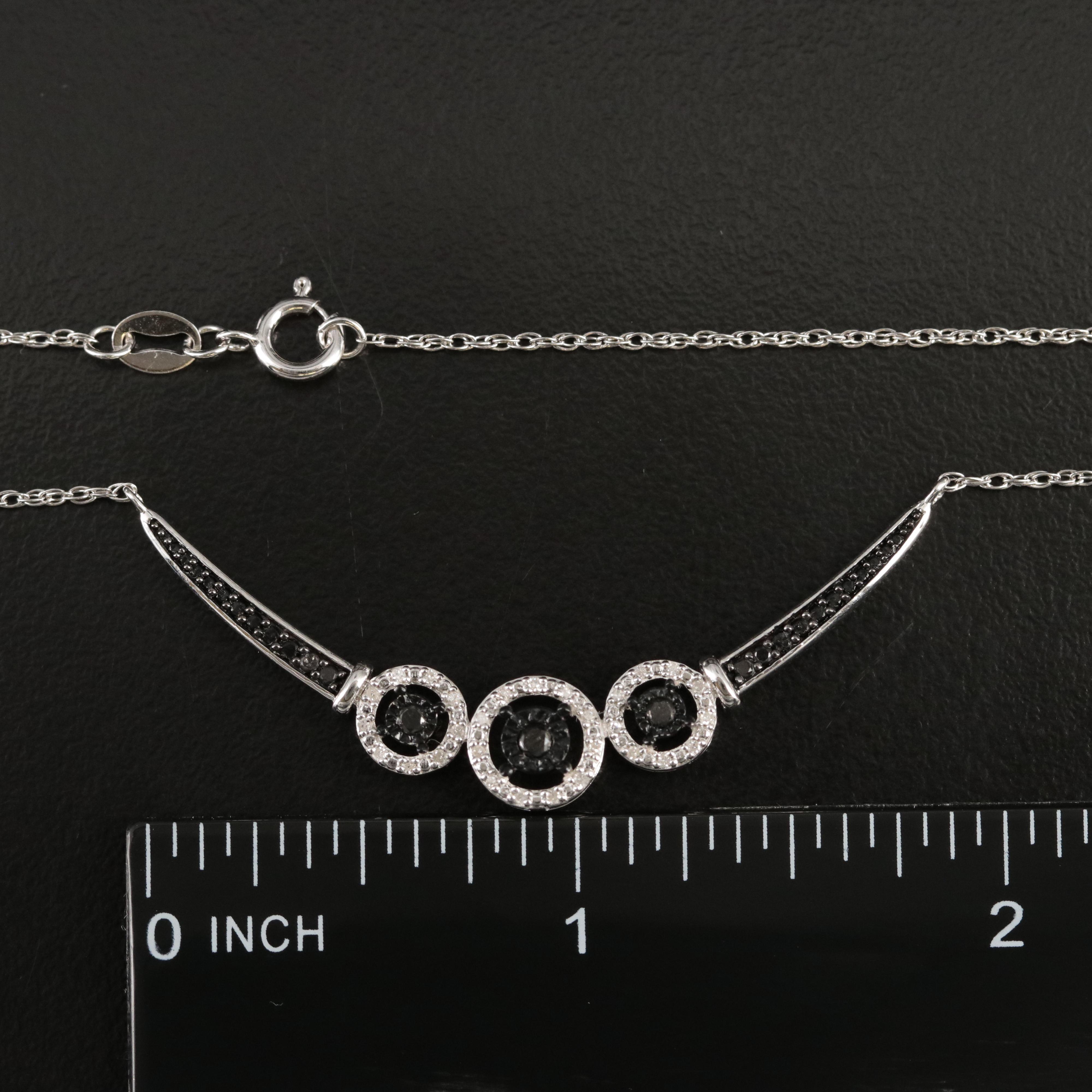 Sterling Diamond Necklace