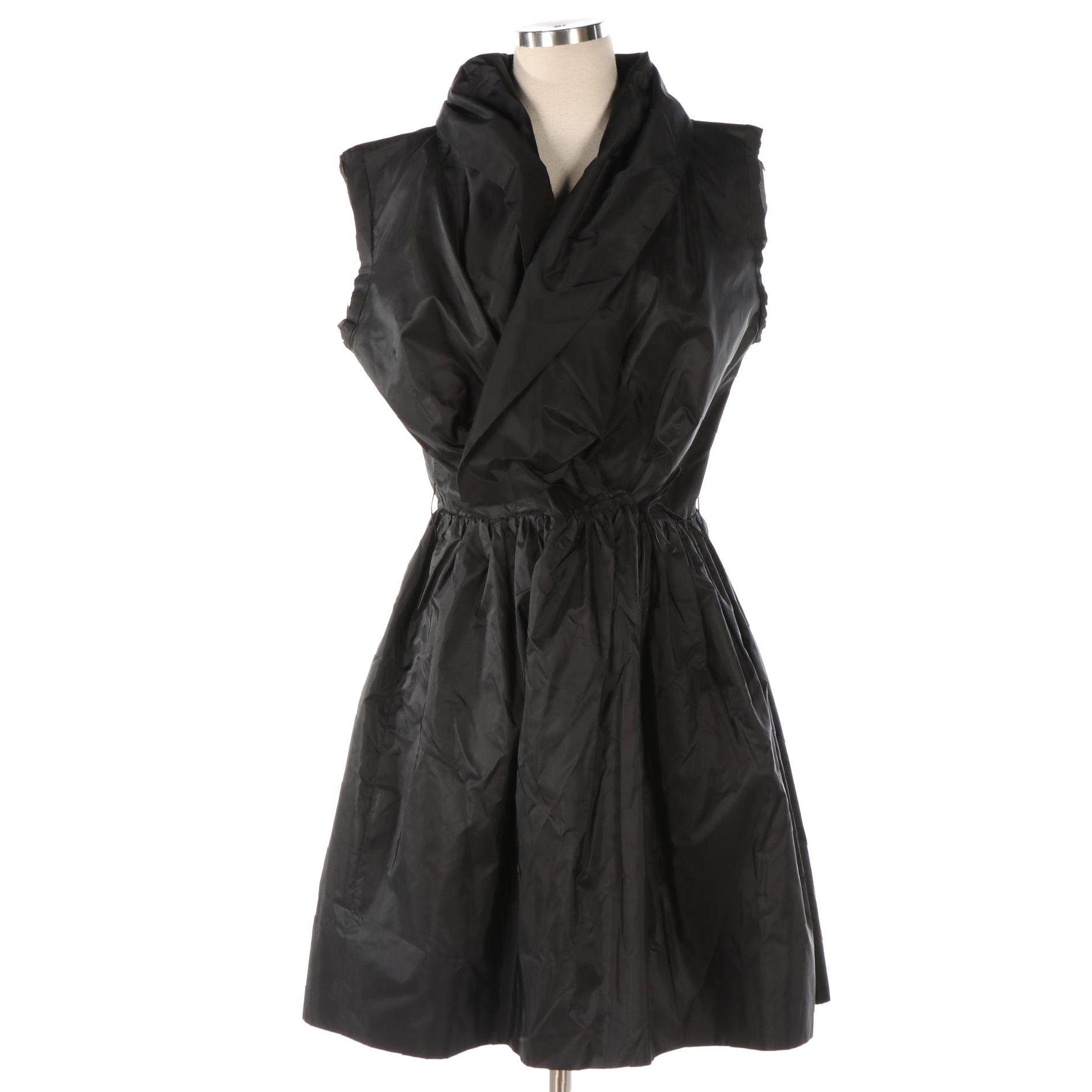 Catherine Regehr Silk Occasion Dress with Pleated Skirt