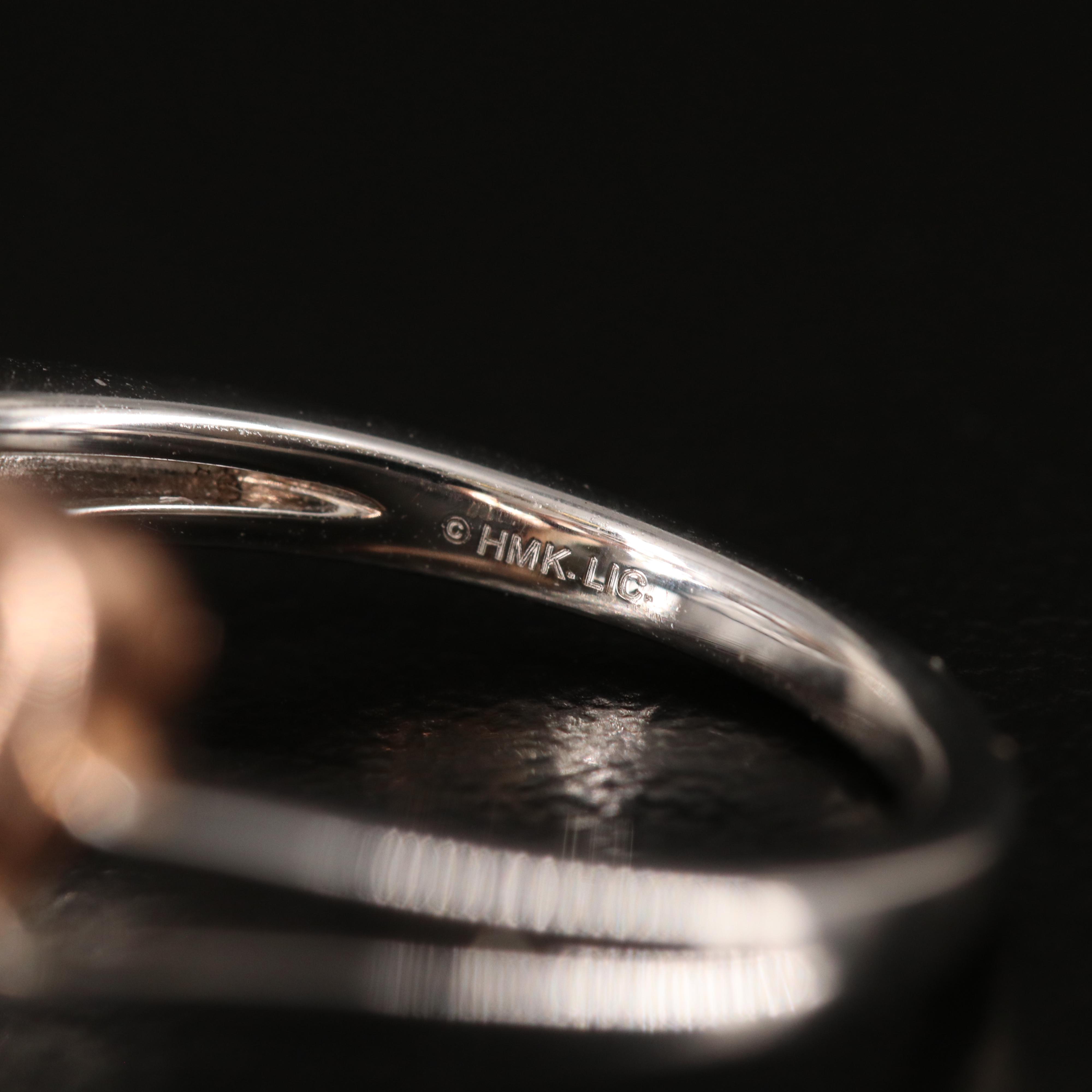 Sterling Diamond Double Heart Ring