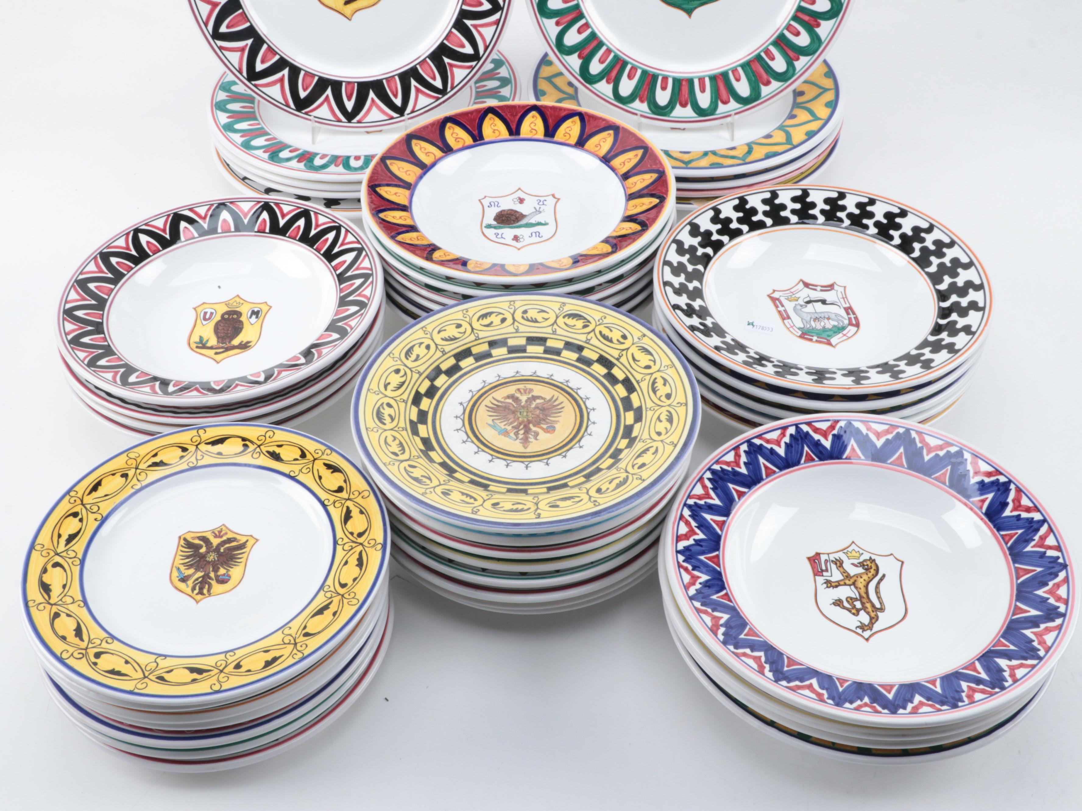 Grazia and Fratelli Deruta Italian Majolica Pottery Tableware