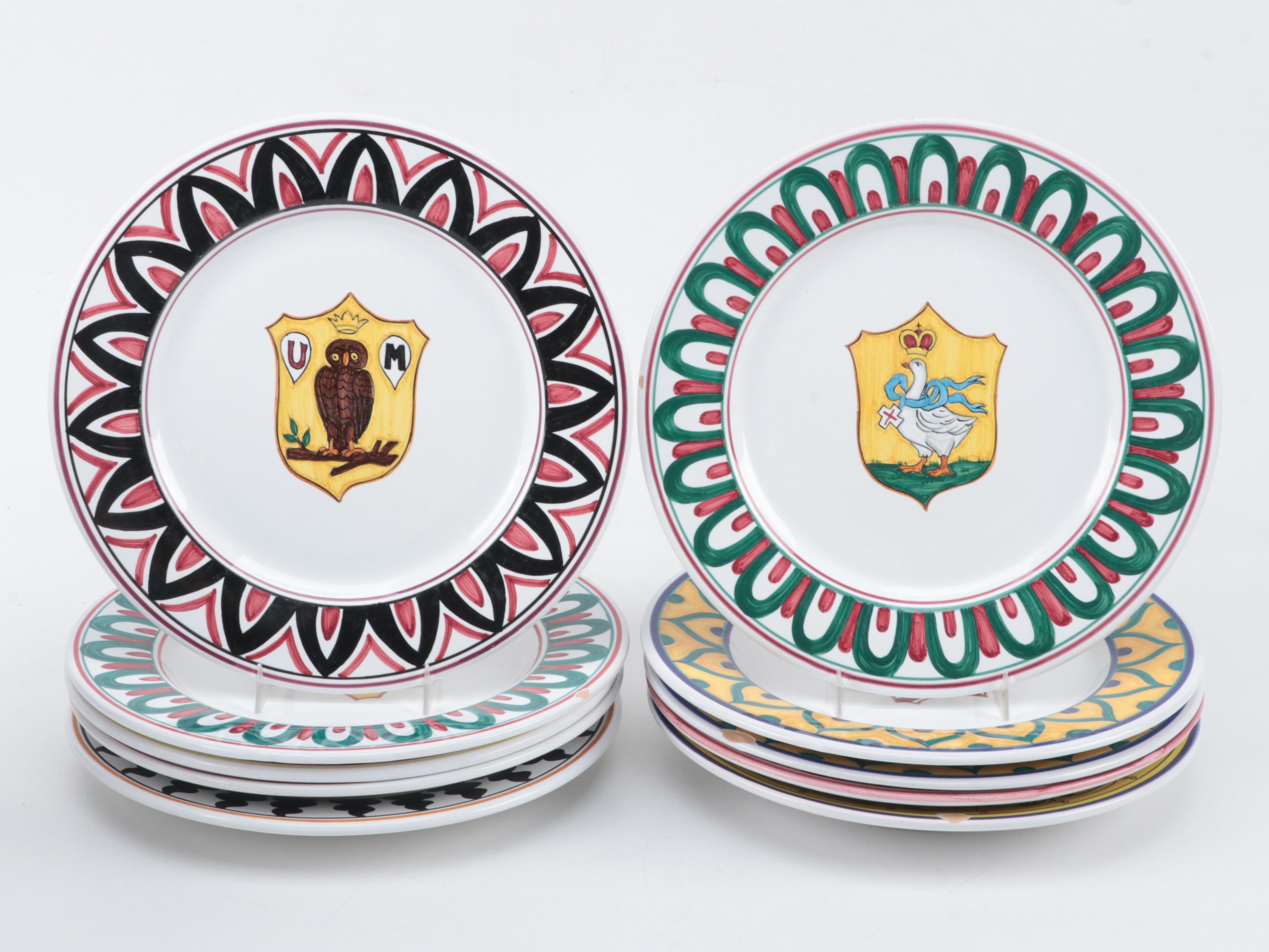 Grazia and Fratelli Deruta Italian Majolica Pottery Tableware