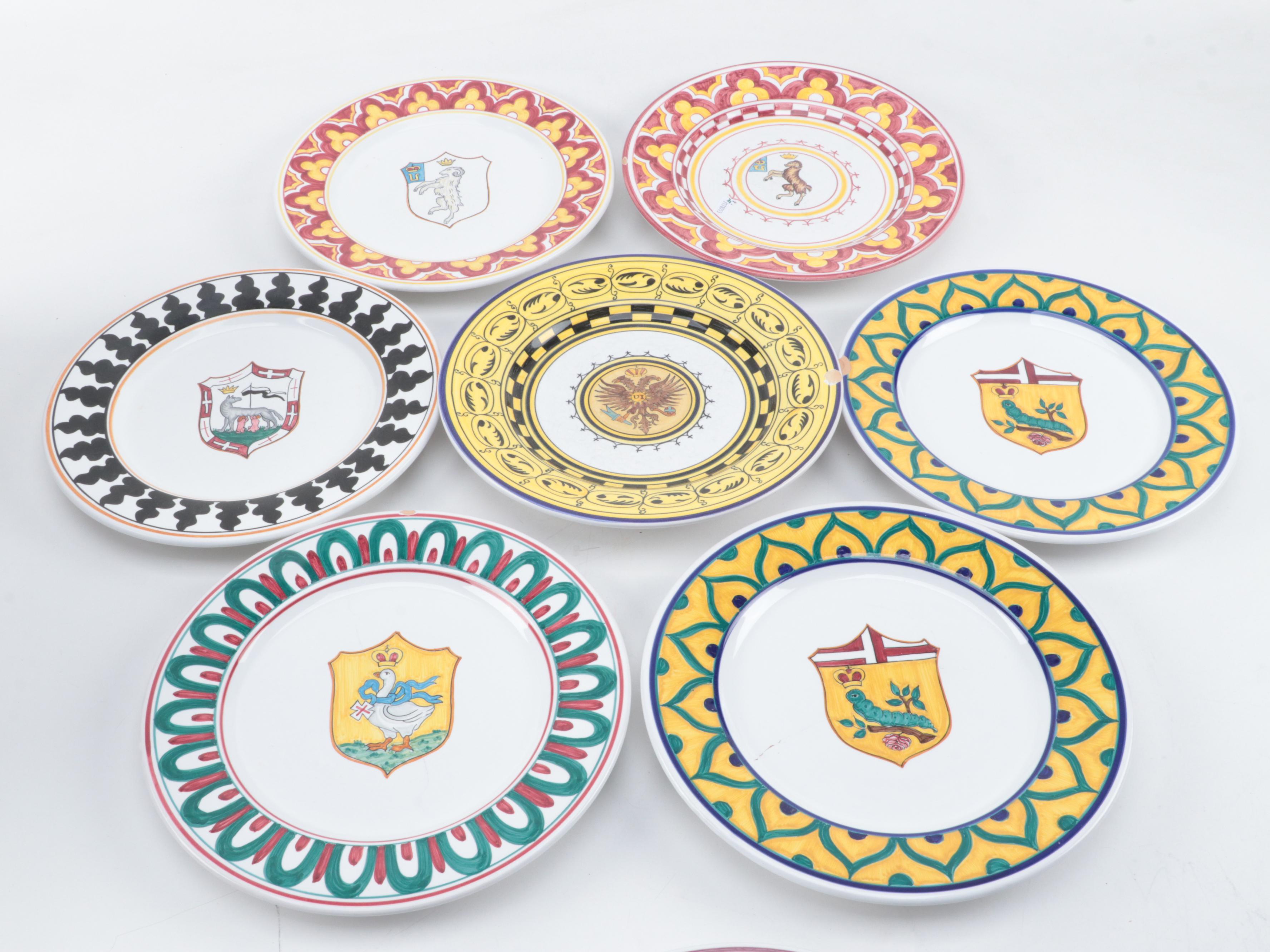 Grazia and Fratelli Deruta Italian Majolica Pottery Tableware