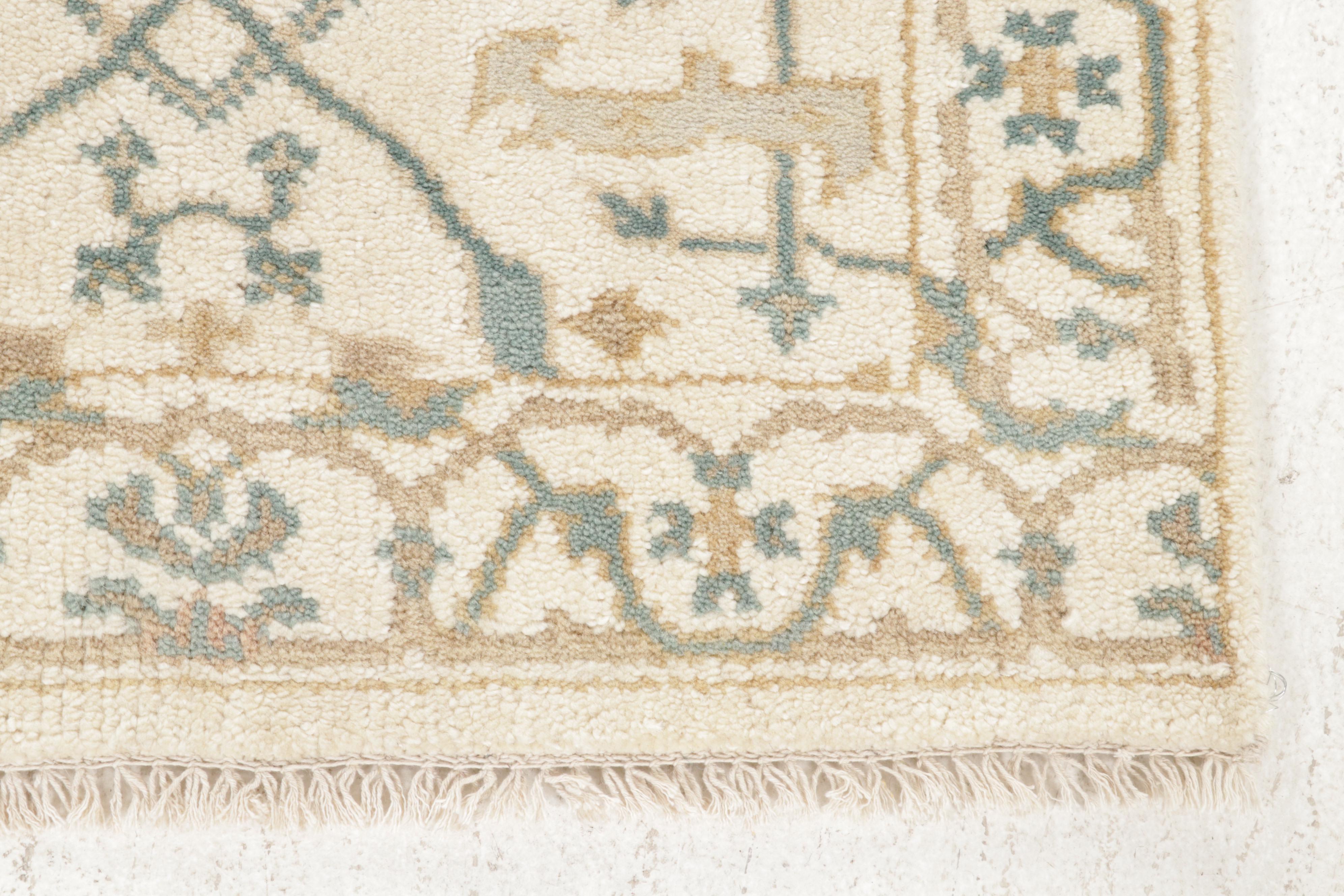 2'6 x 7'11 Hand-Knotted Turkish Oushak Carpet Runner