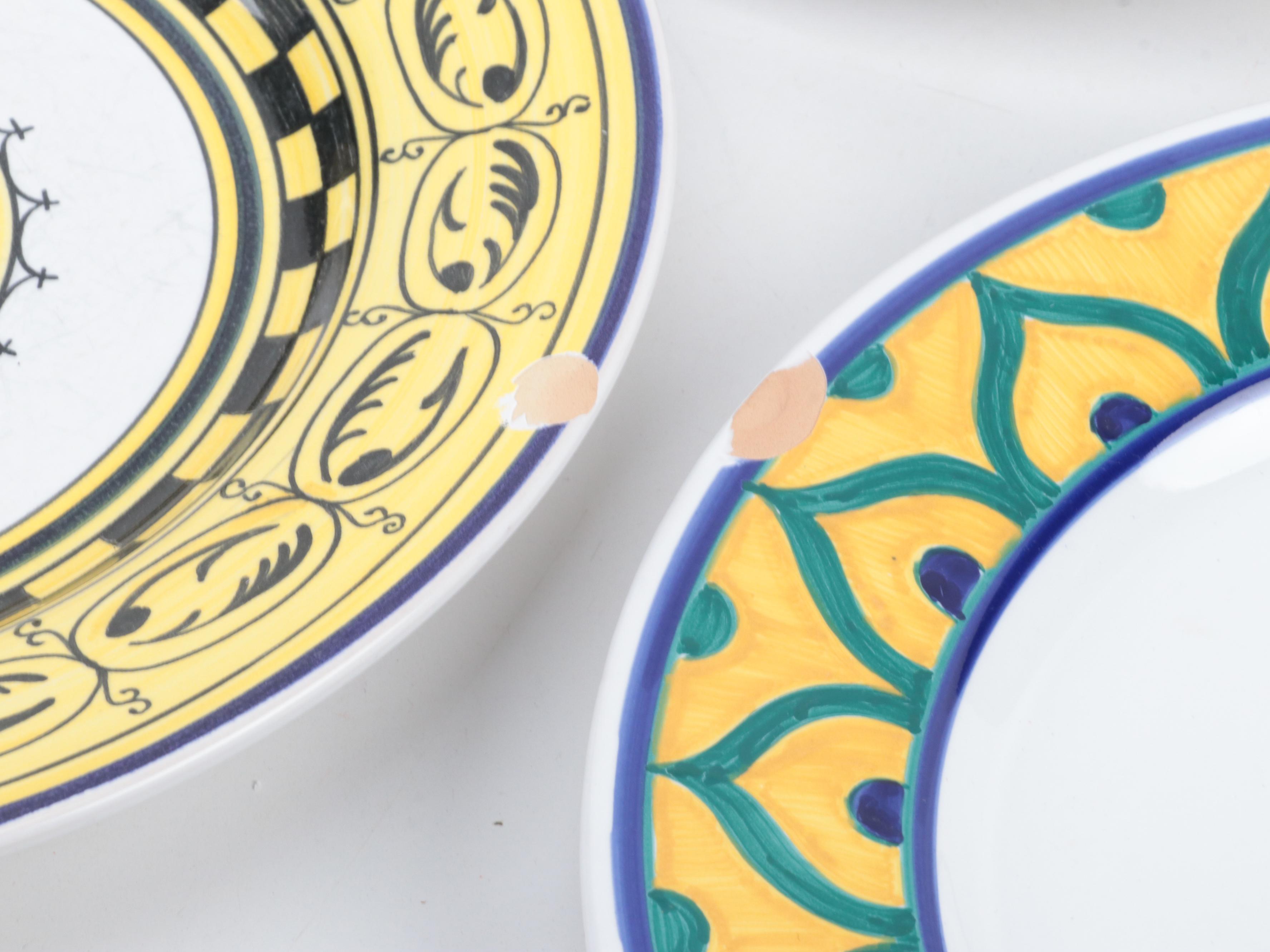 Grazia and Fratelli Deruta Italian Majolica Pottery Tableware
