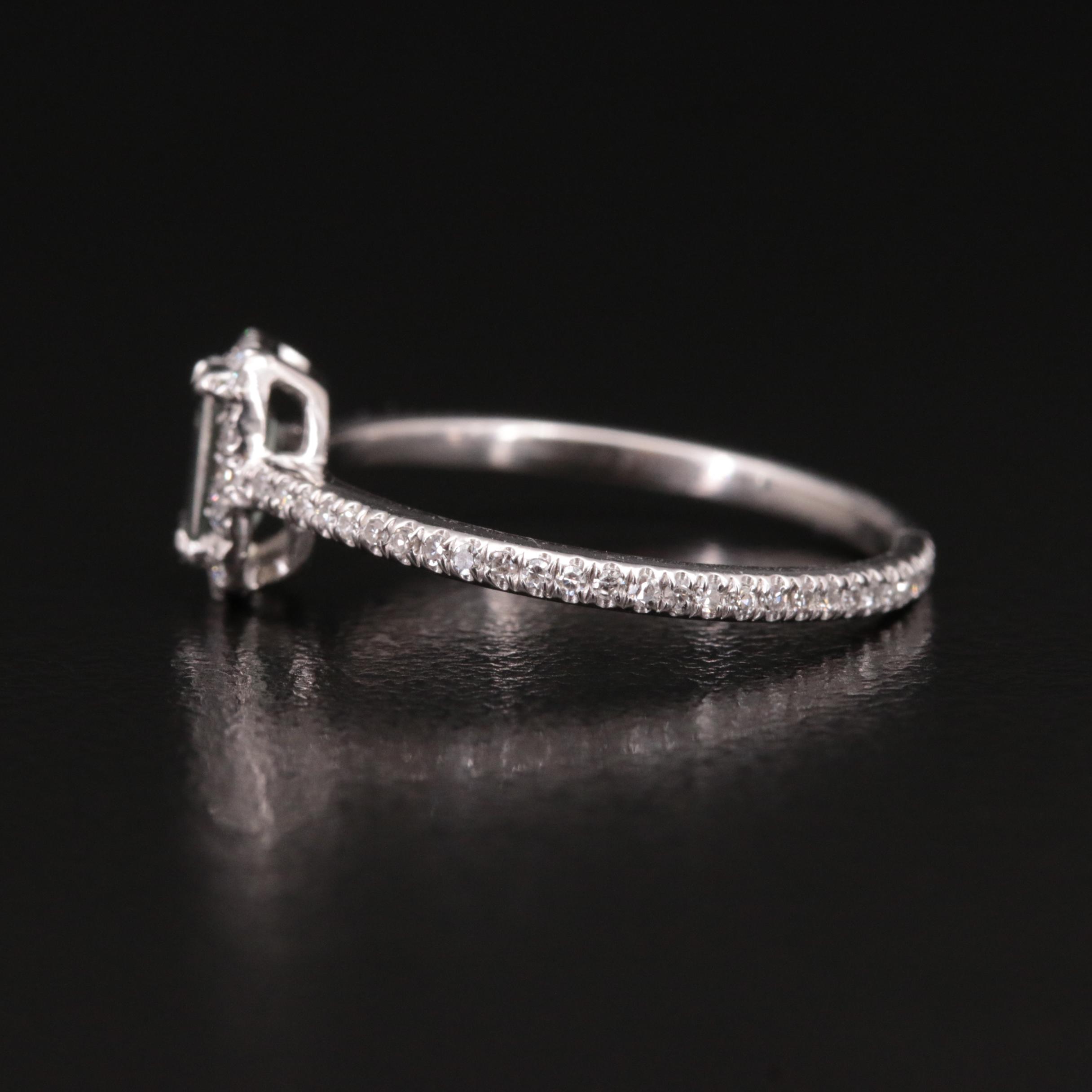 Platinum Alexandrite and Diamond Ring with GIA Report