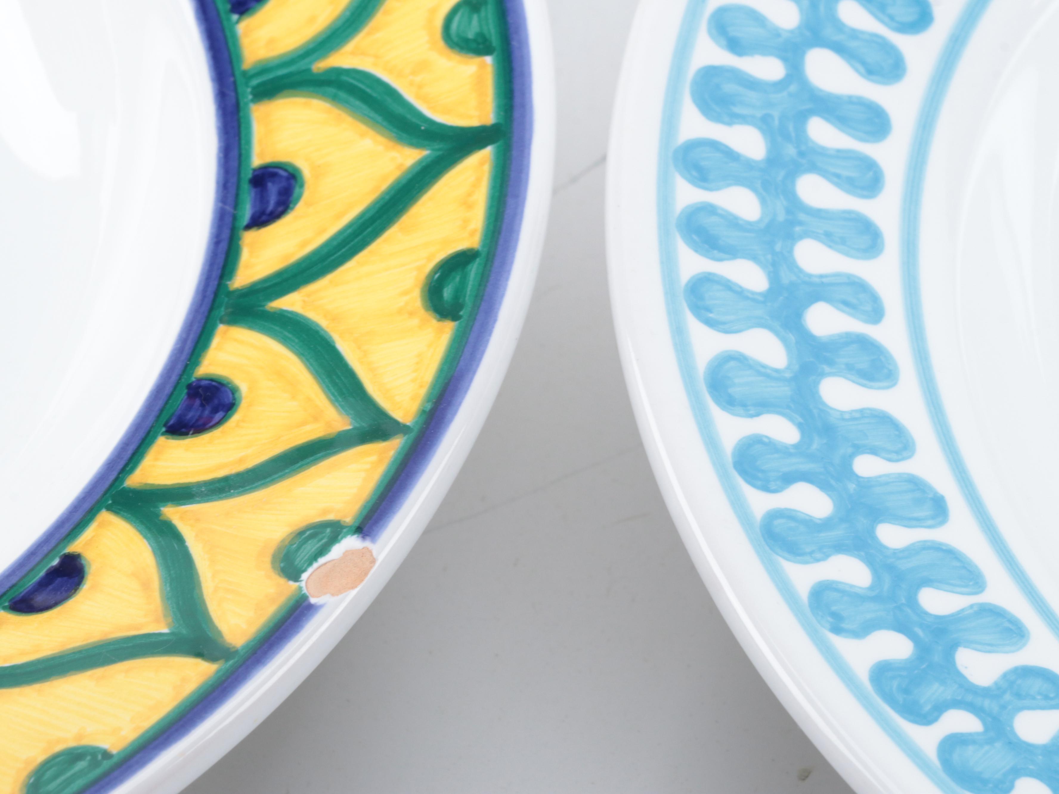 Grazia and Fratelli Deruta Italian Majolica Pottery Tableware