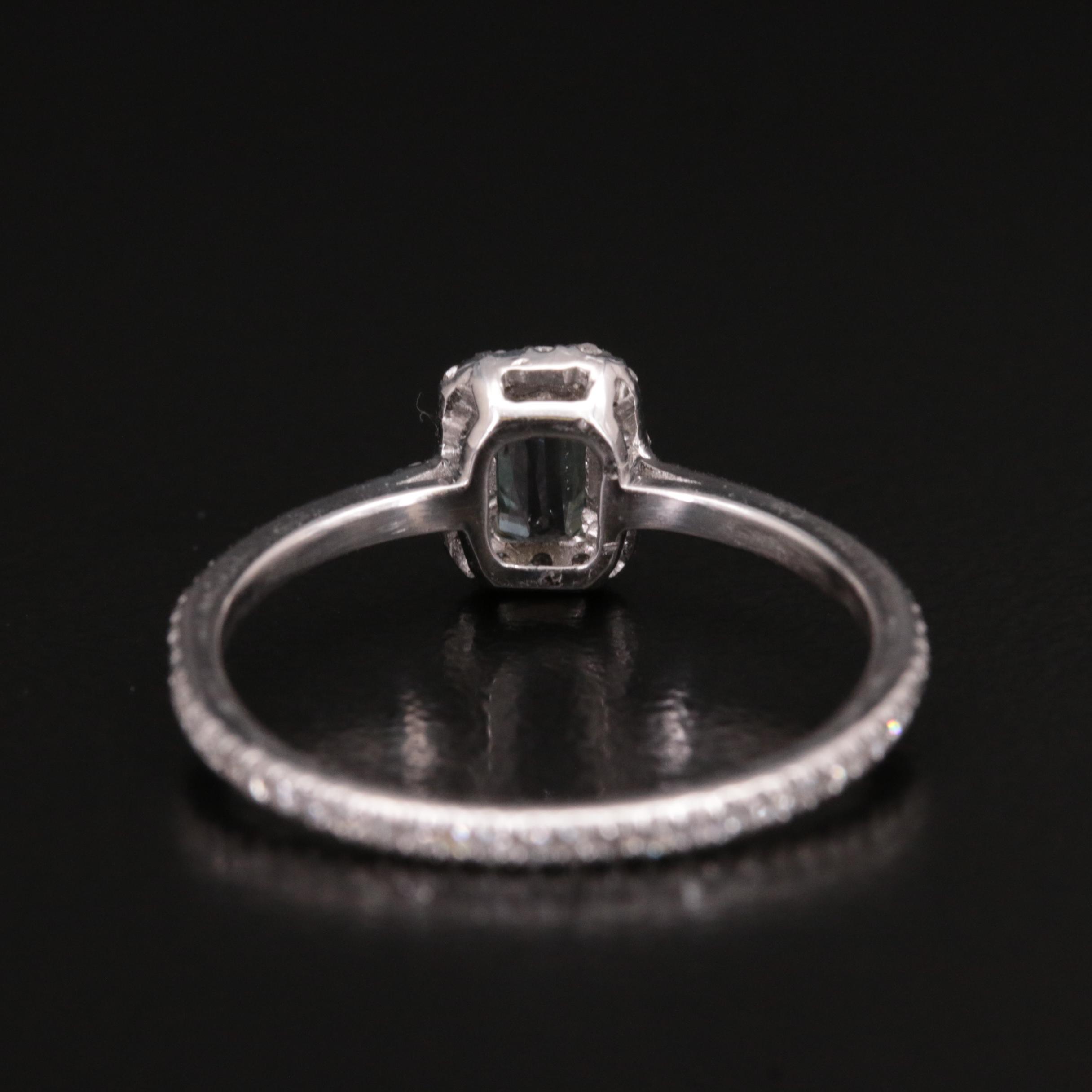 Platinum Alexandrite and Diamond Ring with GIA Report