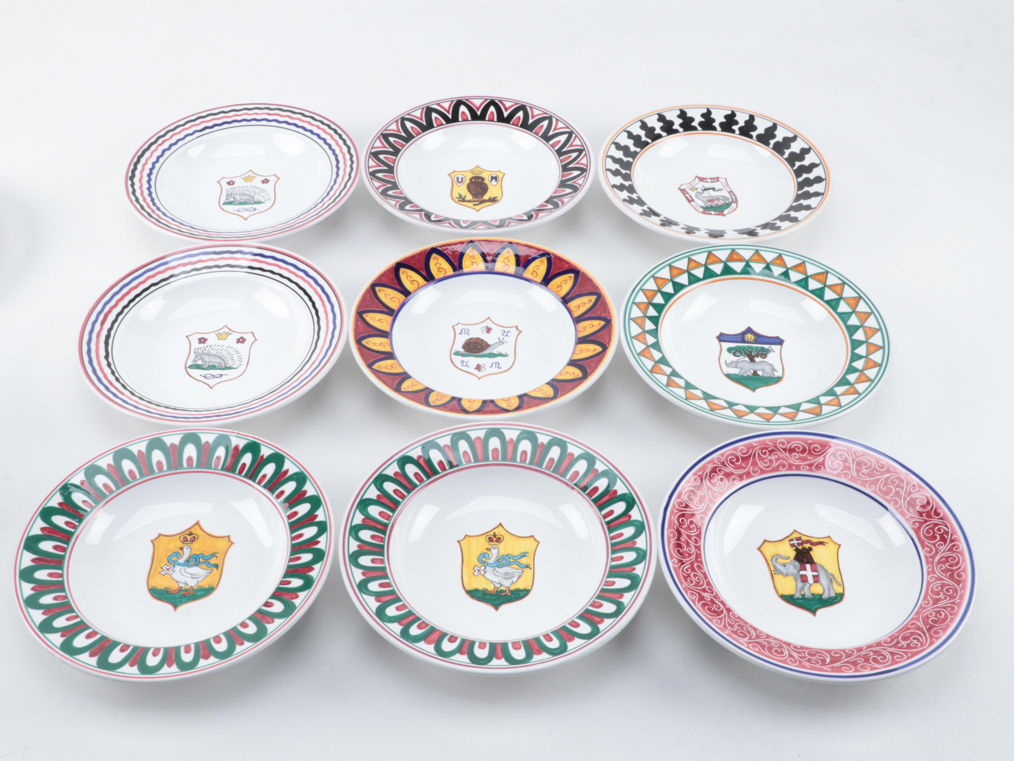 Grazia and Fratelli Deruta Italian Majolica Pottery Tableware