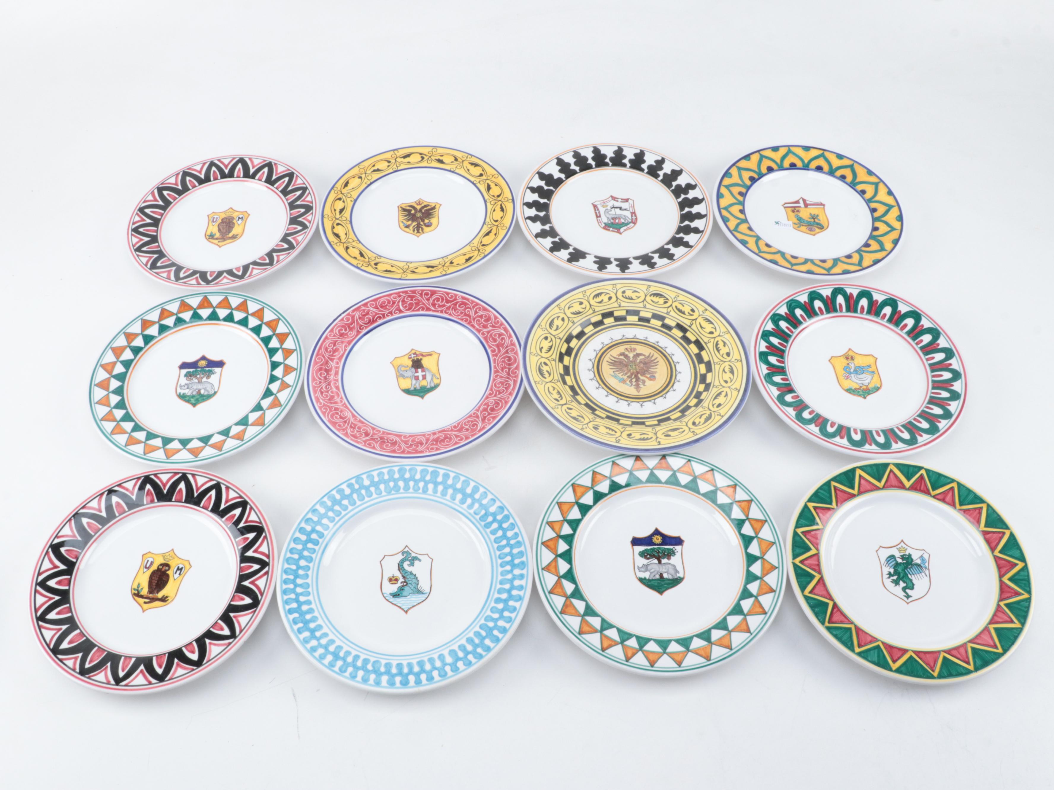 Grazia and Fratelli Deruta Italian Majolica Pottery Tableware