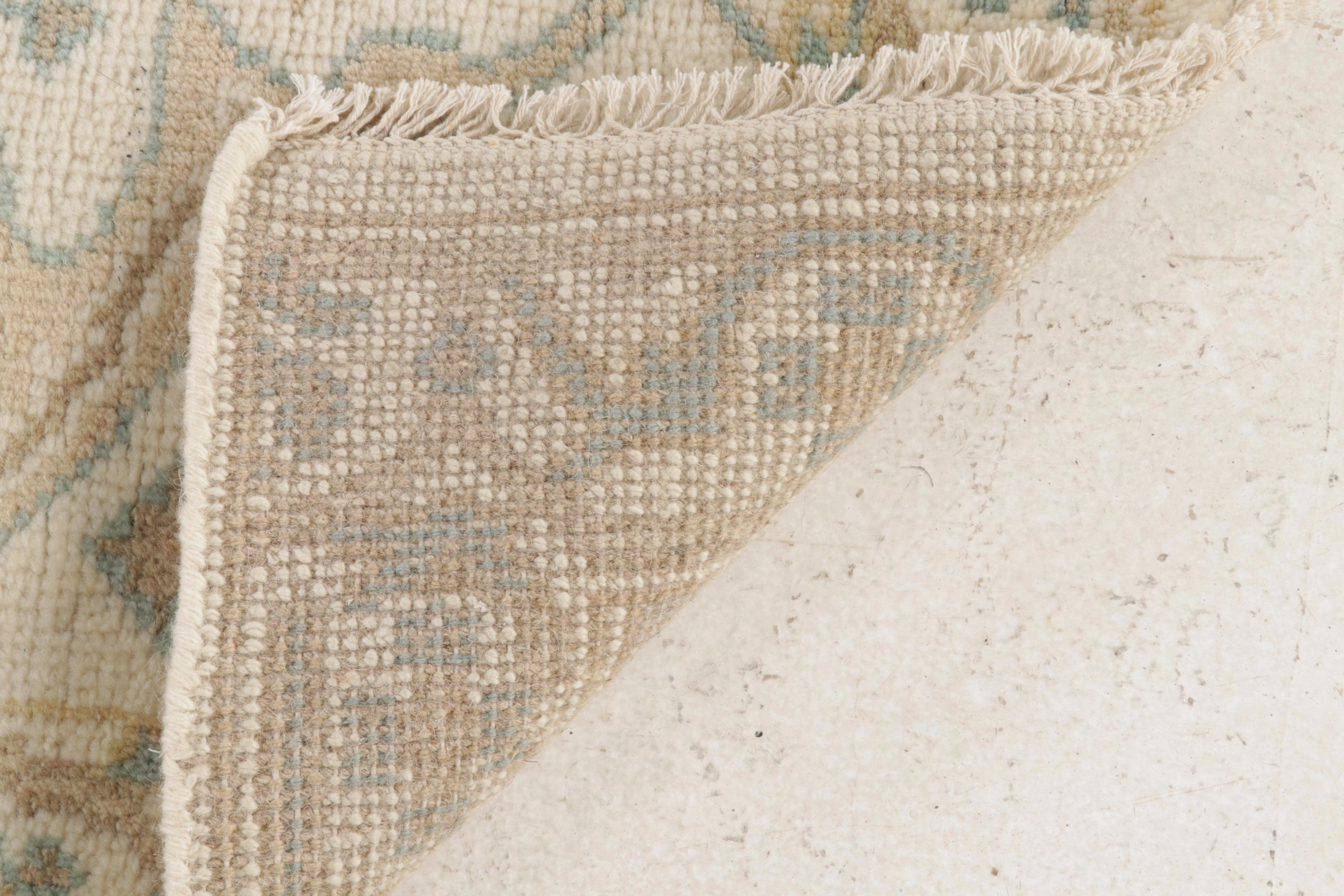 2'6 x 7'11 Hand-Knotted Turkish Oushak Carpet Runner