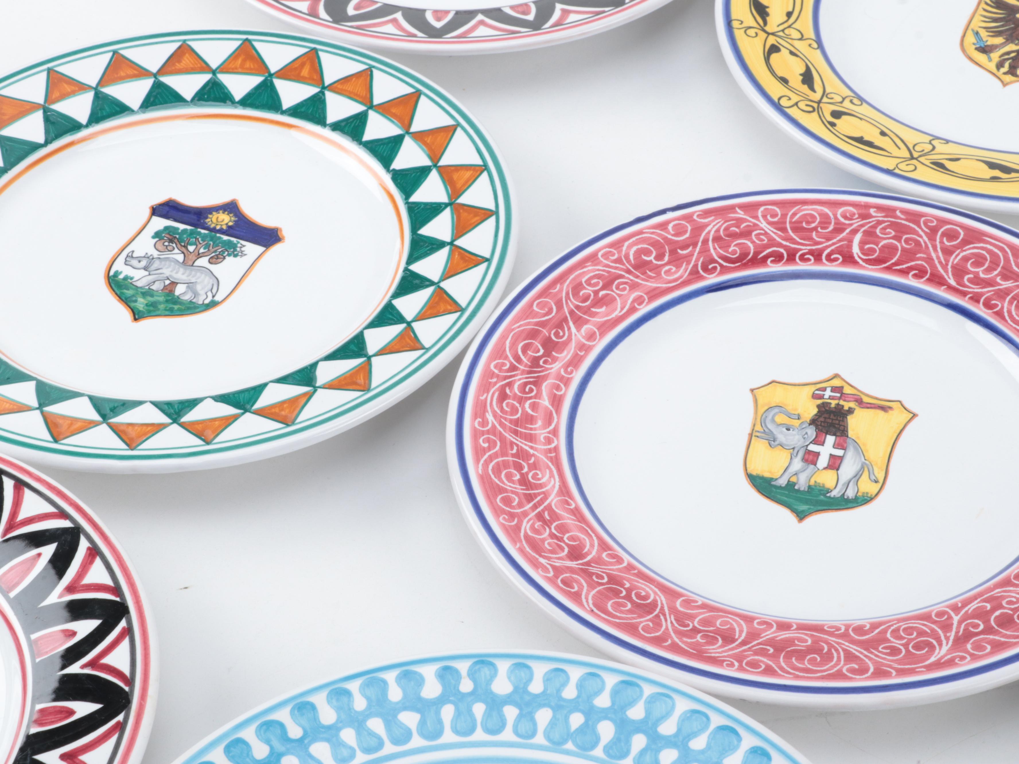 Grazia and Fratelli Deruta Italian Majolica Pottery Tableware